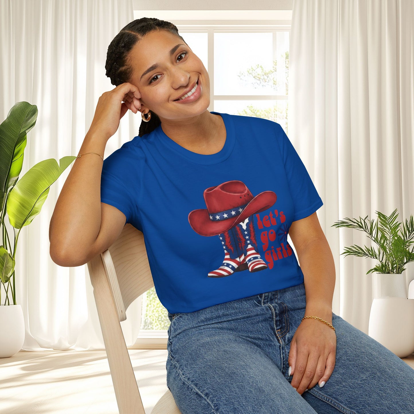 Let's Go Girls Patriotic Cowgirl T-Shirt