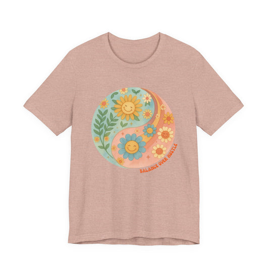 Balance Over Hustle Inspirational Graphic T-Shirt