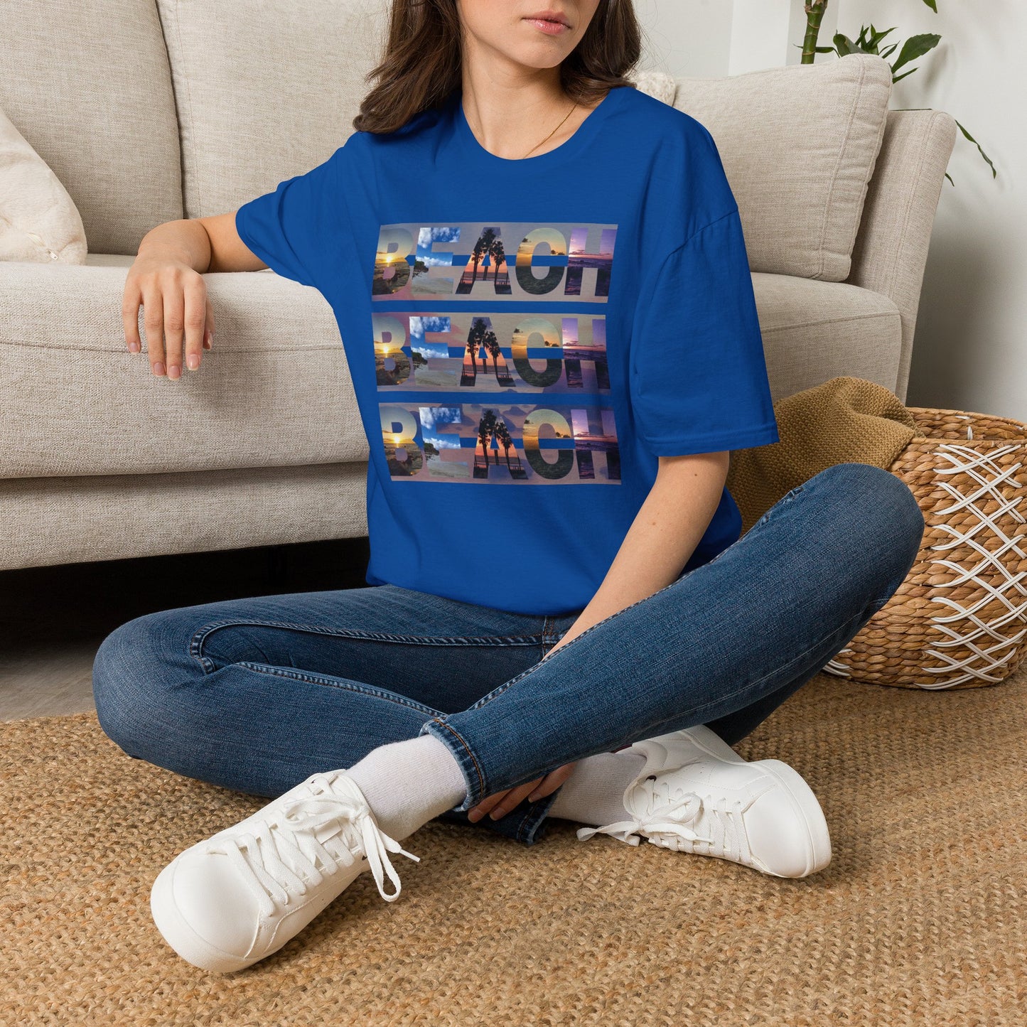 Copy of Beach on Repeat- Sunset Graphic Tee
