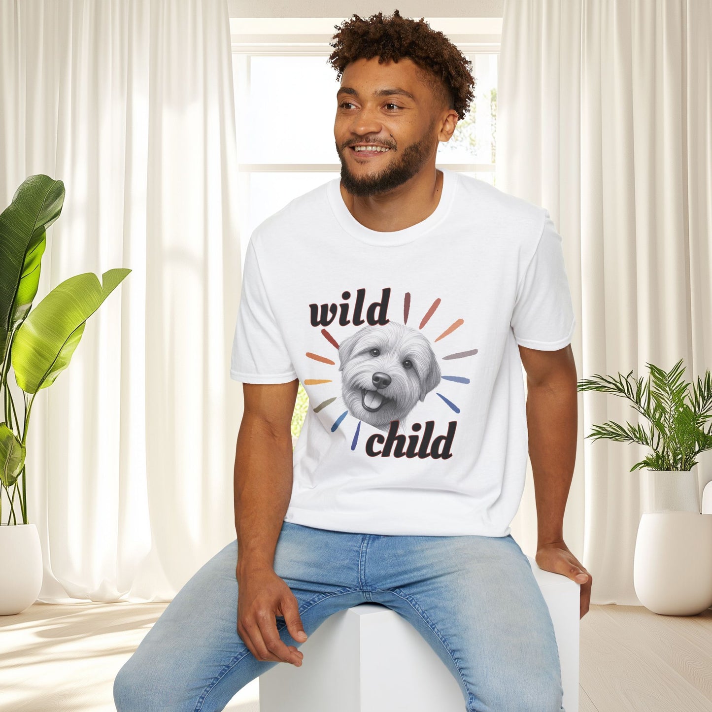 "Wild Child" T‑Shirt -Graphic Tee for Dog Lovers