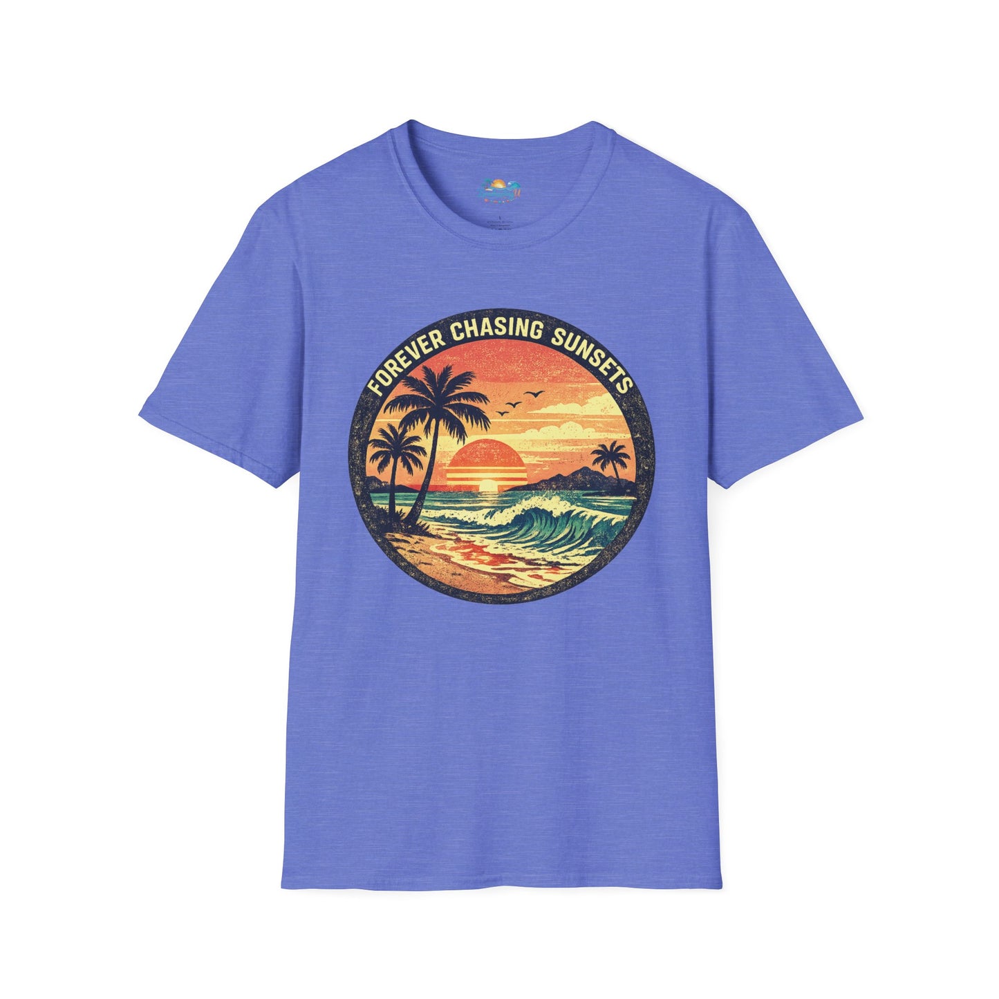 Forever Chasing Sunsets T-Shirt — Vintage Beach Sunset