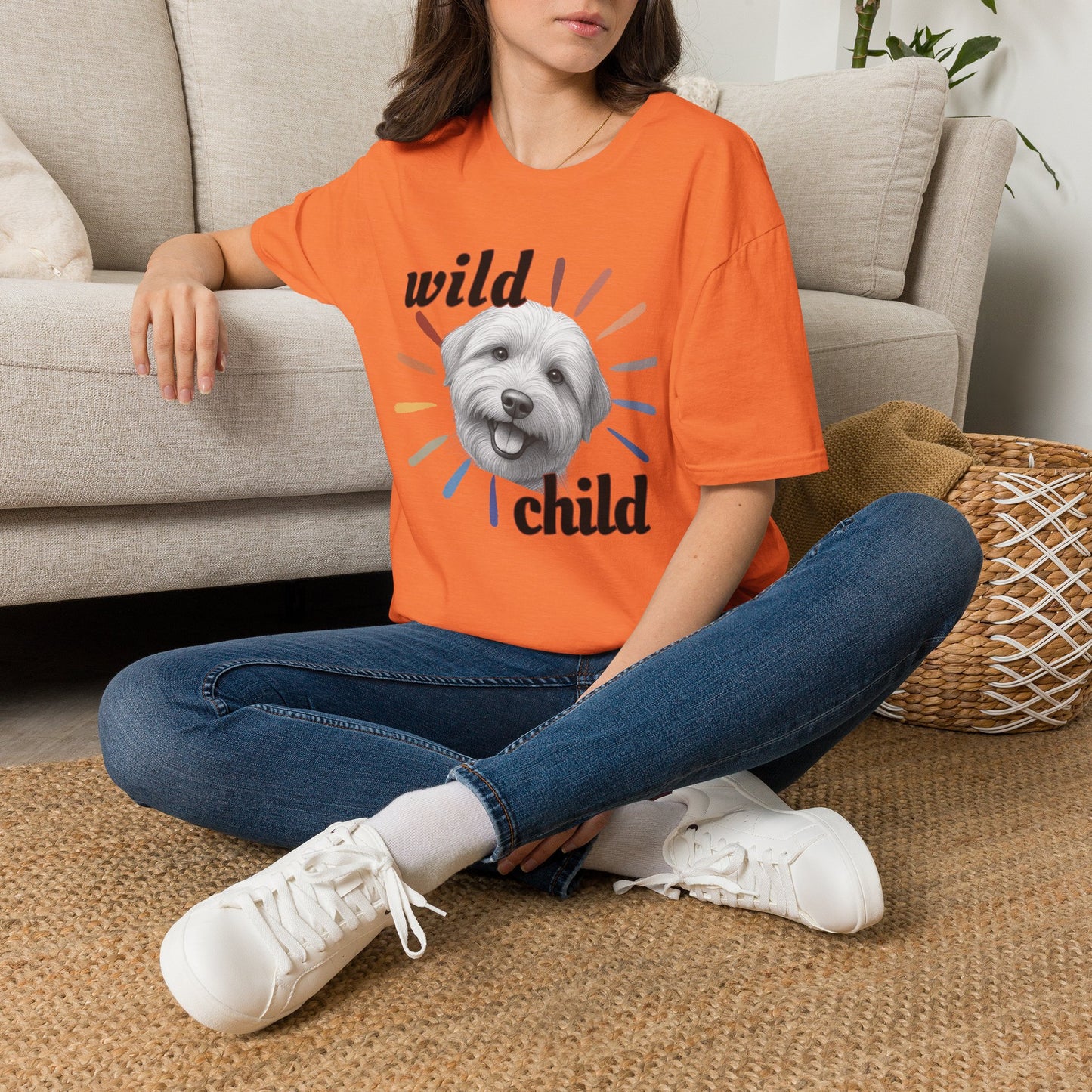 "Wild Child" T‑Shirt -Graphic Tee for Dog Lovers