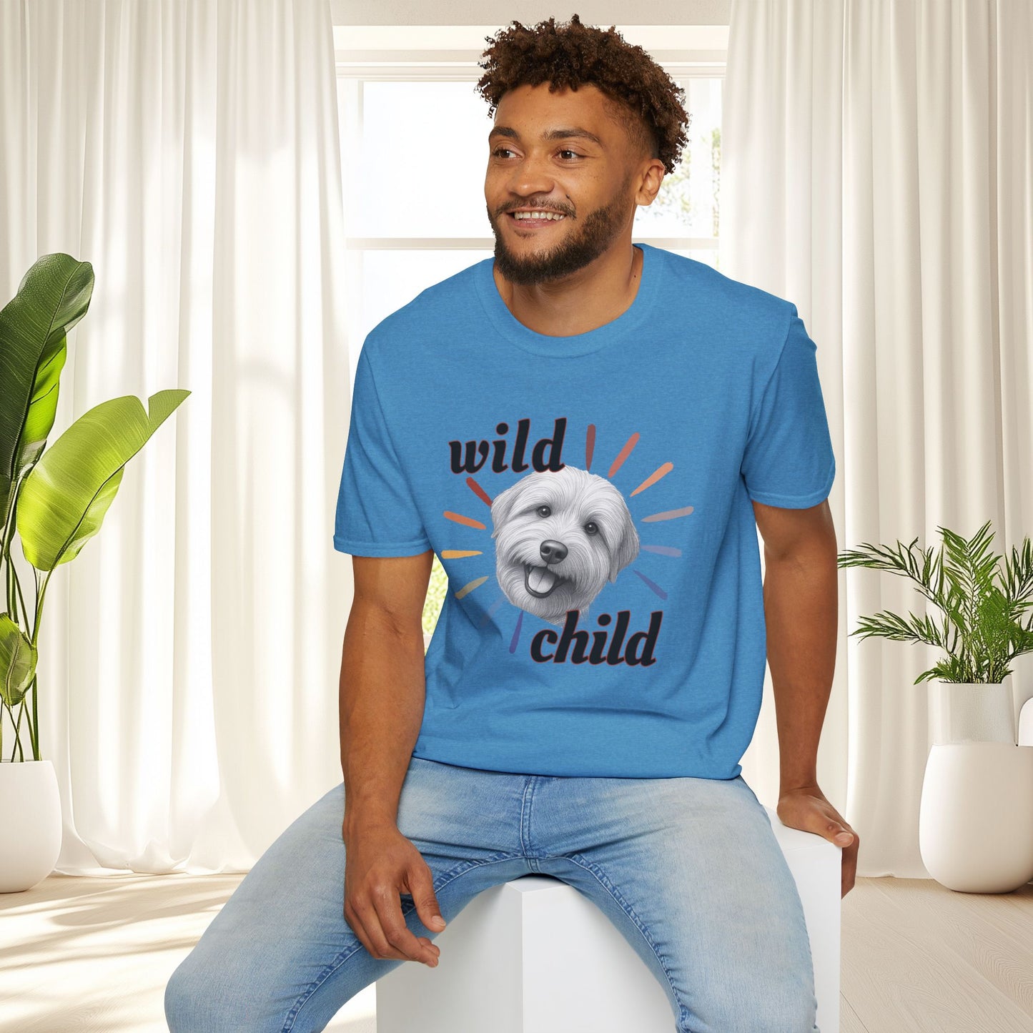 "Wild Child" T‑Shirt -Graphic Tee for Dog Lovers