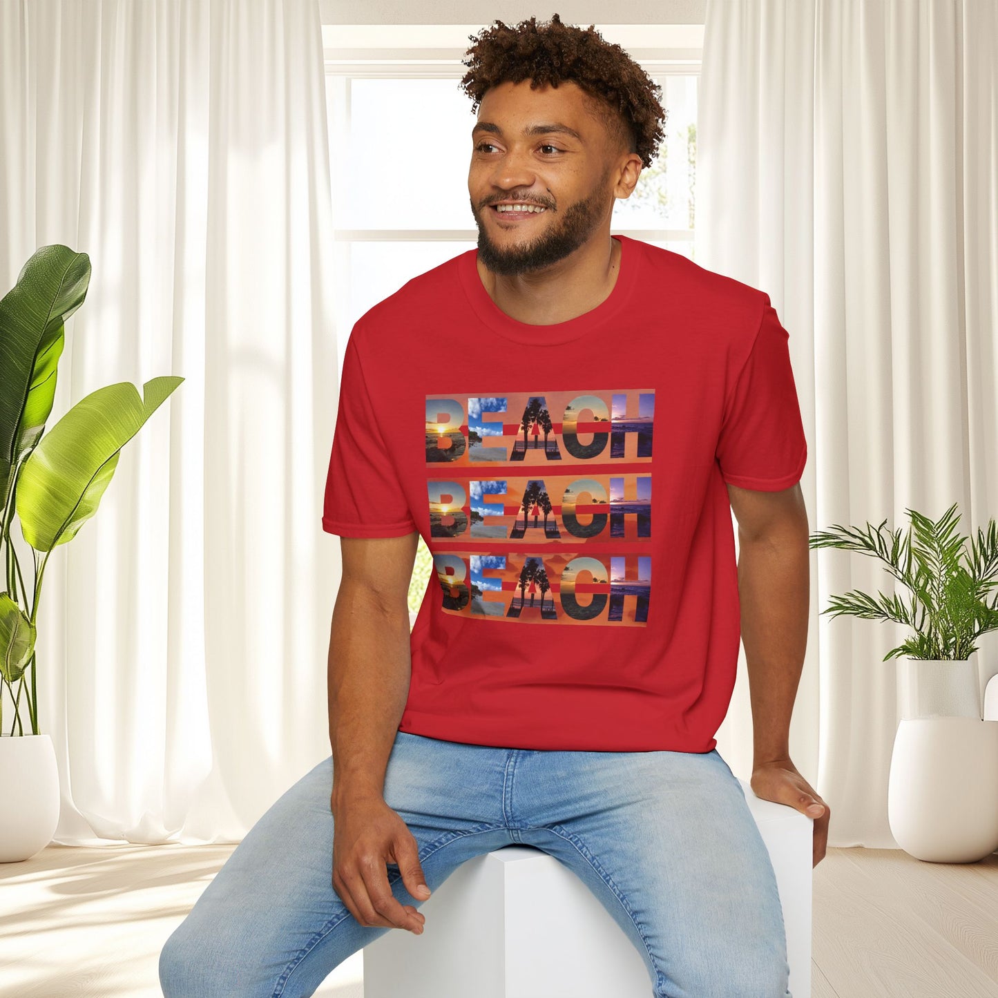 Copy of Beach on Repeat- Sunset Graphic Tee