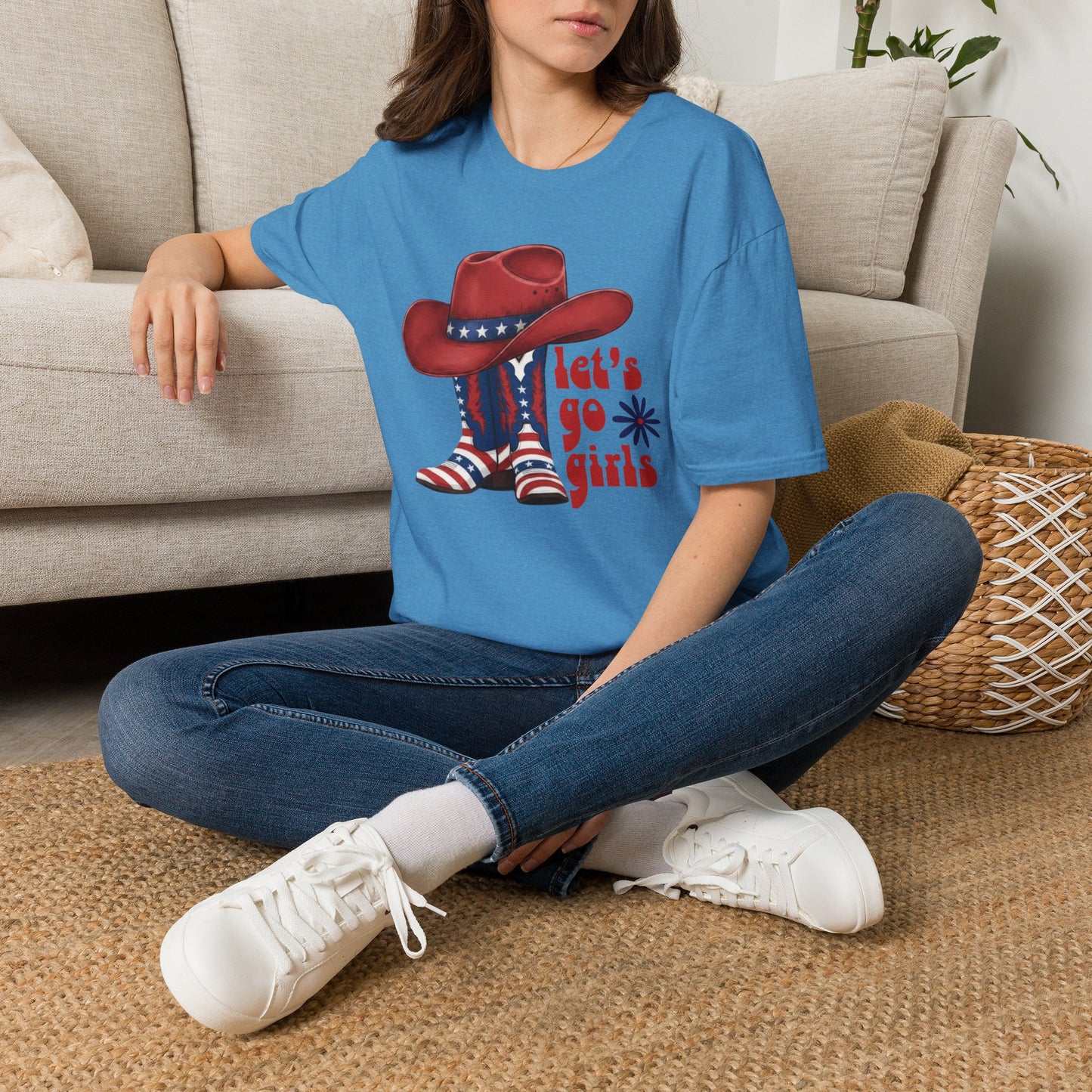 Let's Go Girls Patriotic Cowgirl T-Shirt