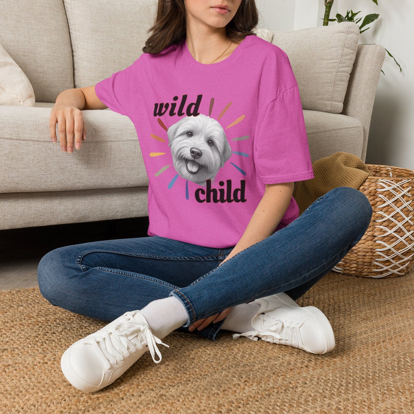 "Wild Child" T‑Shirt -Graphic Tee for Dog Lovers