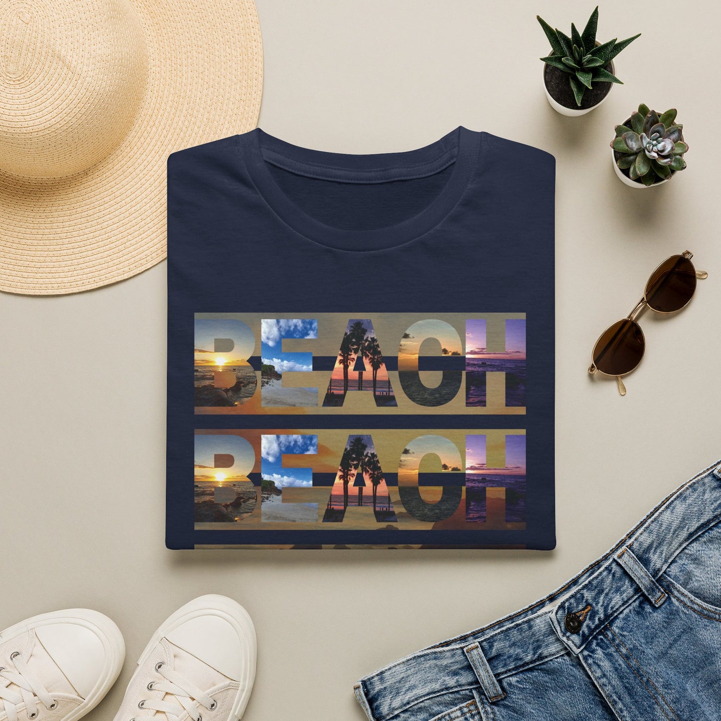 Copy of Beach on Repeat- Sunset Graphic Tee