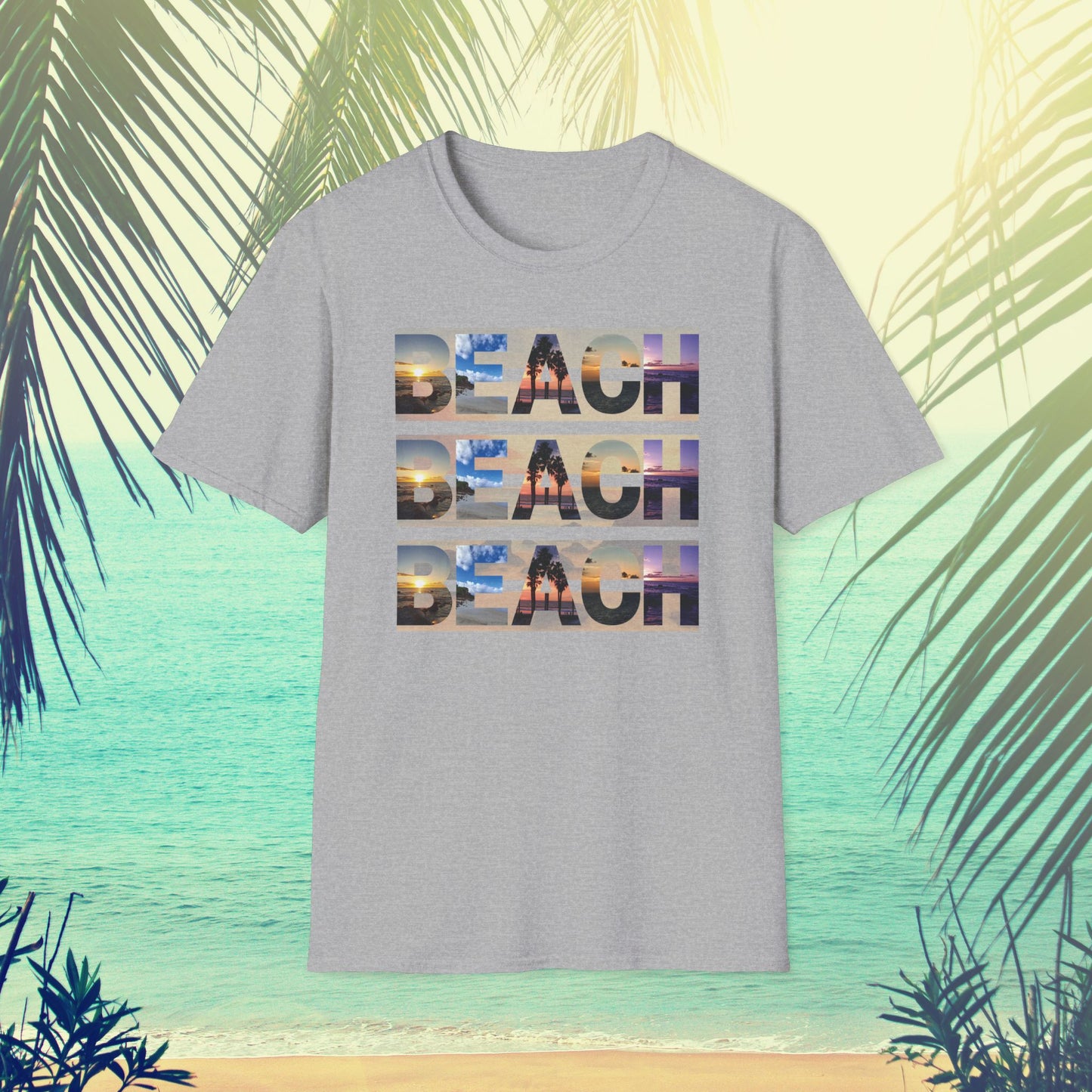 Copy of Beach on Repeat- Sunset Graphic Tee