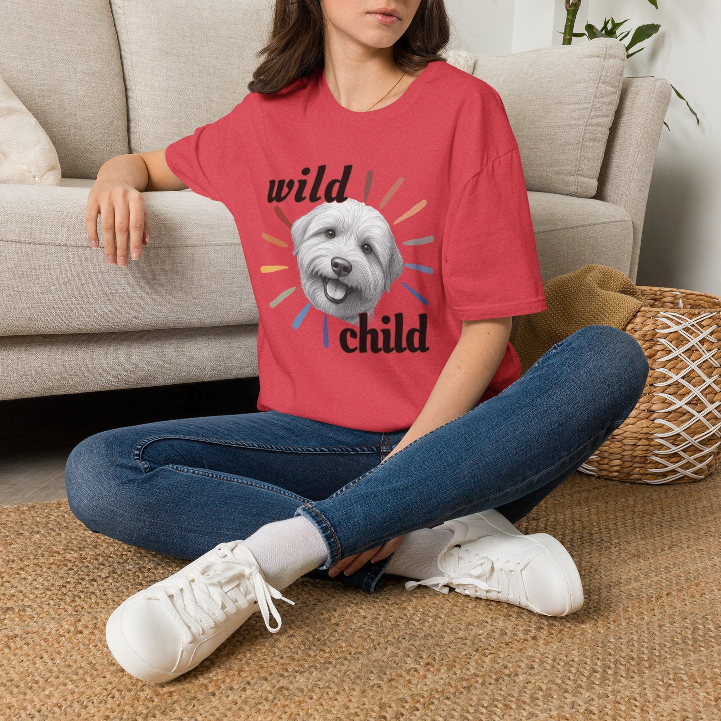 "Wild Child" T‑Shirt -Graphic Tee for Dog Lovers