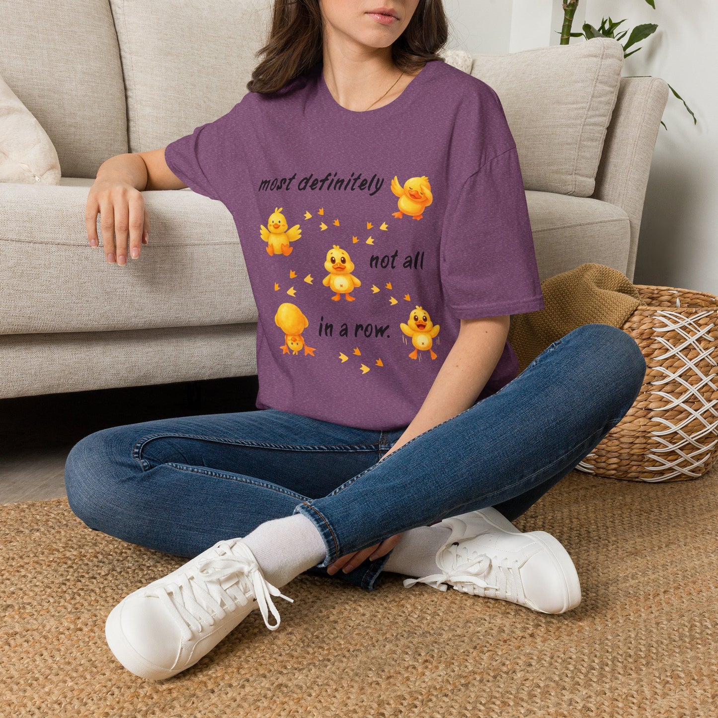 'Most definitely not all in a row' Cute Chick T-Shirt
