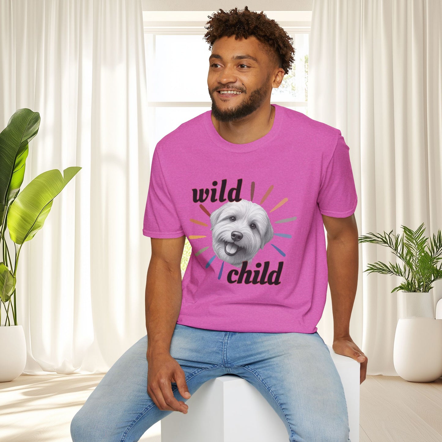 "Wild Child" T‑Shirt -Graphic Tee for Dog Lovers