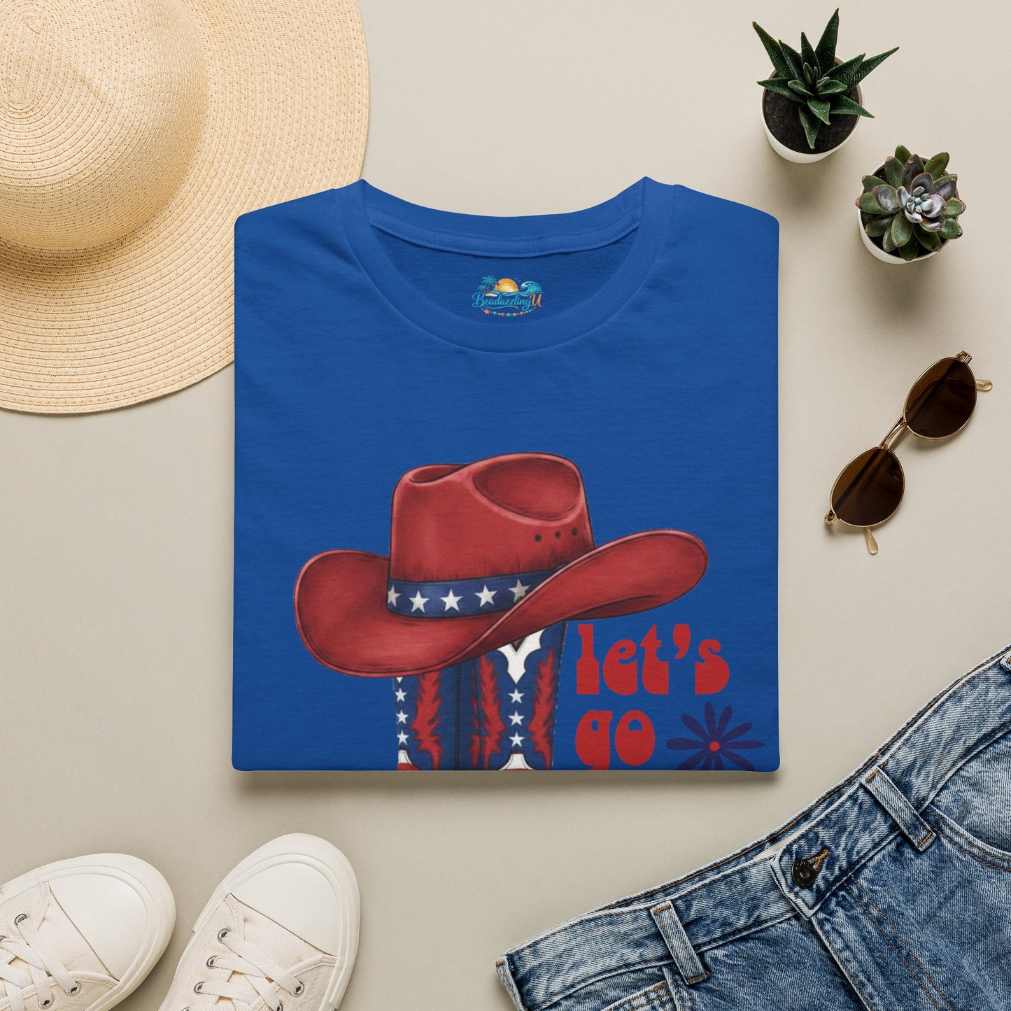 Let's Go Girls Patriotic Cowgirl T-Shirt