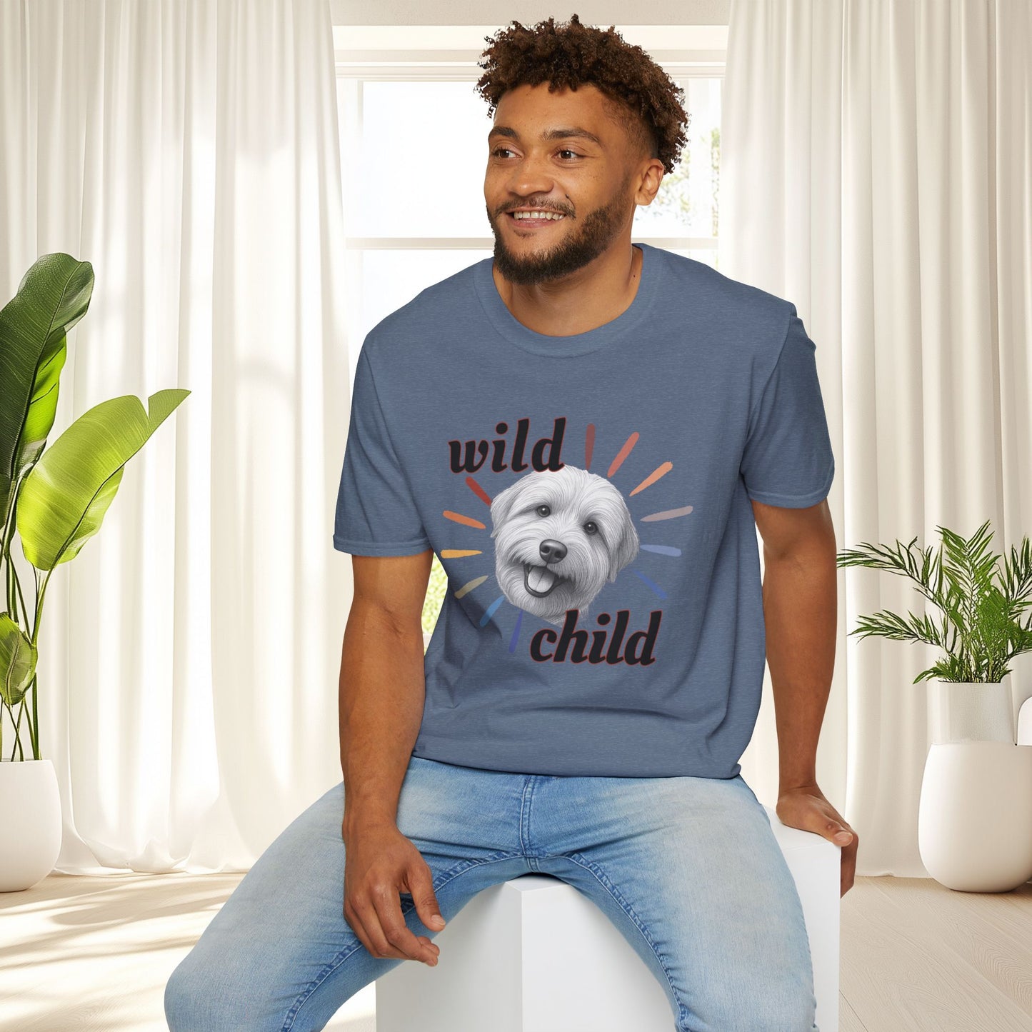 "Wild Child" T‑Shirt -Graphic Tee for Dog Lovers