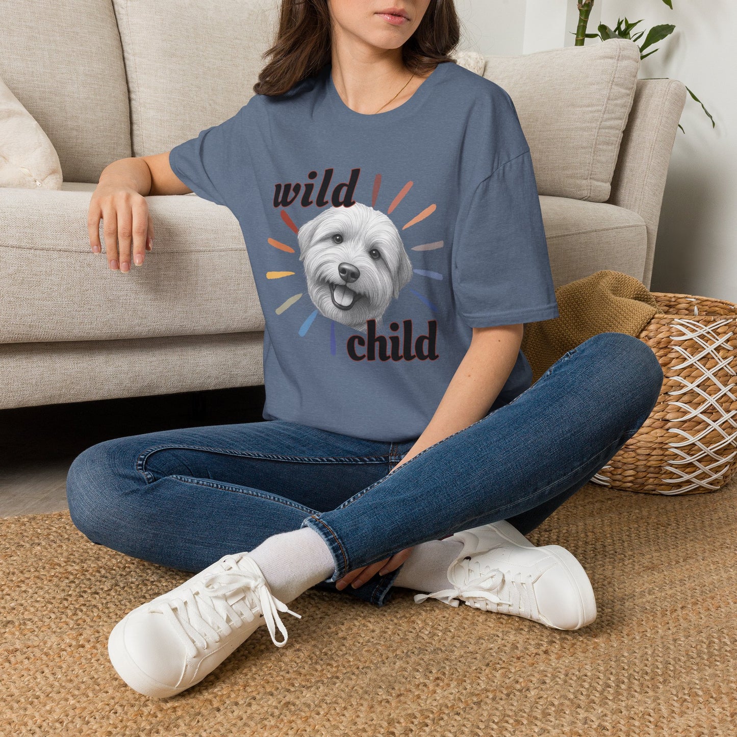 "Wild Child" T‑Shirt -Graphic Tee for Dog Lovers