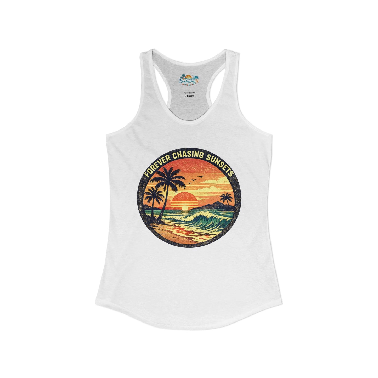 "Forever Chasing Sunsets" -Women's Racerback Tank