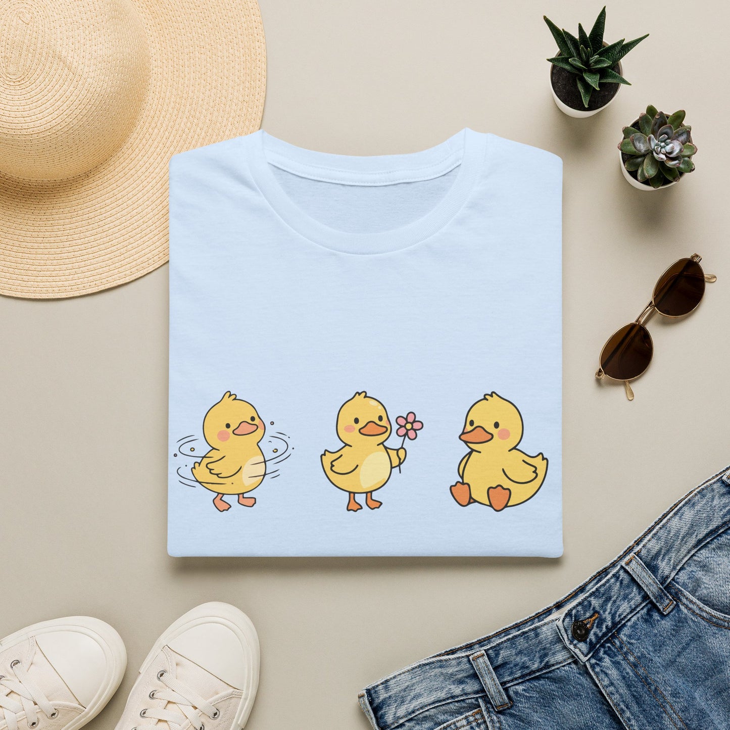 Lucky Ducklings Graphic T-Shirt
