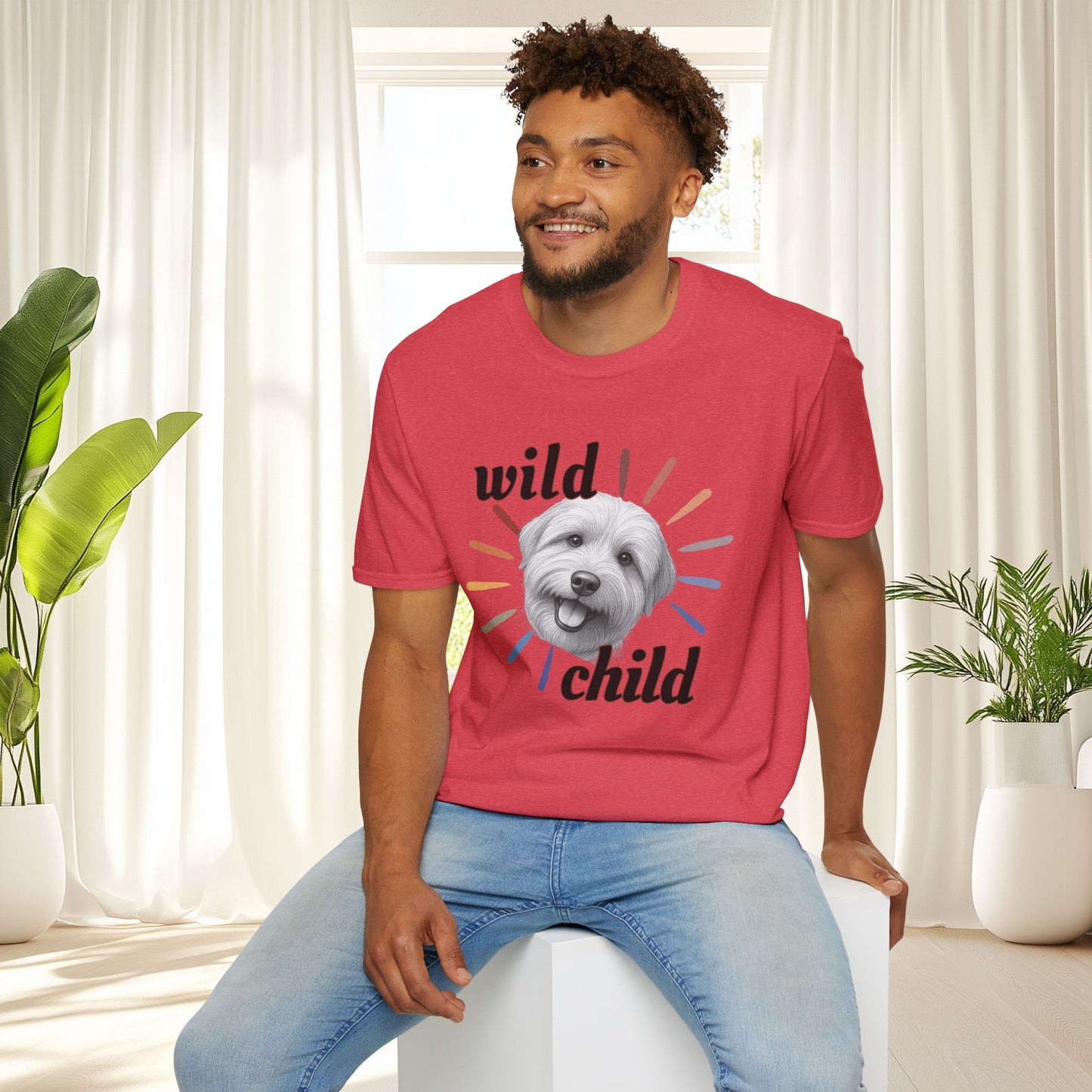 "Wild Child" T‑Shirt -Graphic Tee for Dog Lovers