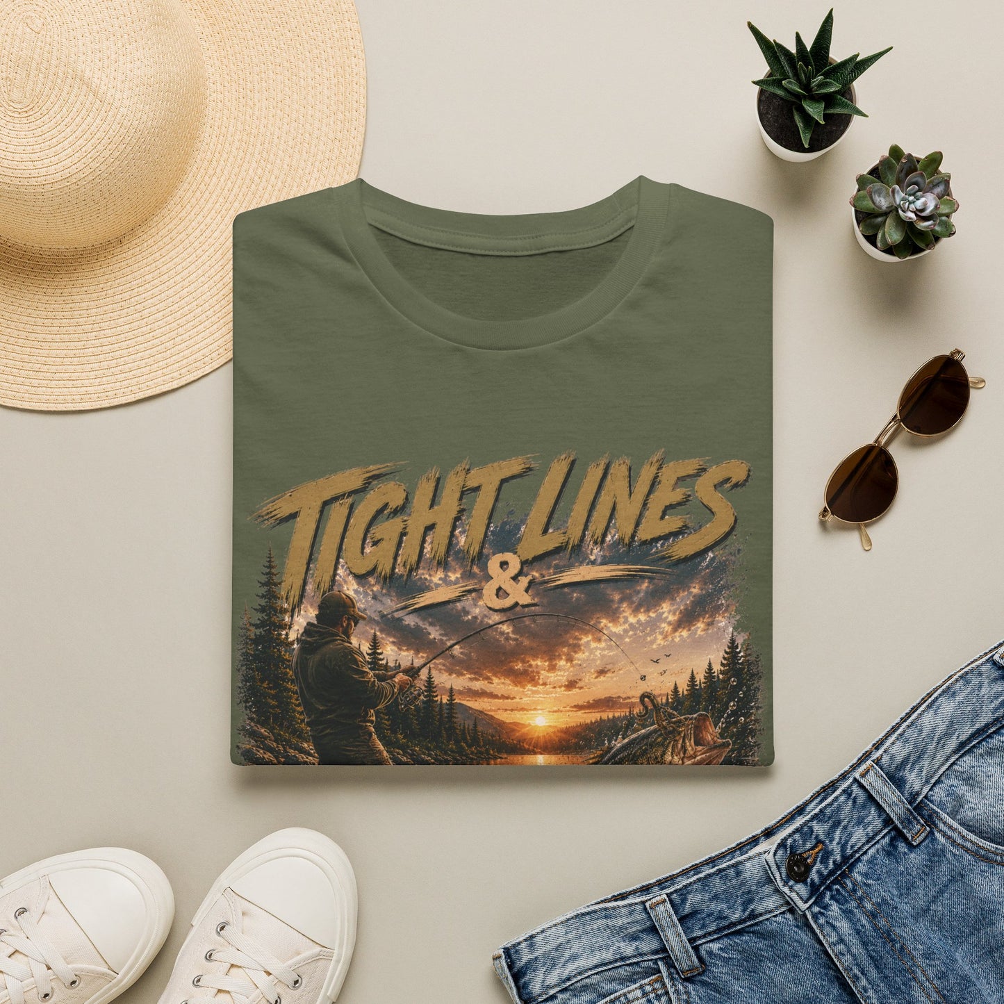 "Tight Lines & Good Times" Graphic Tee