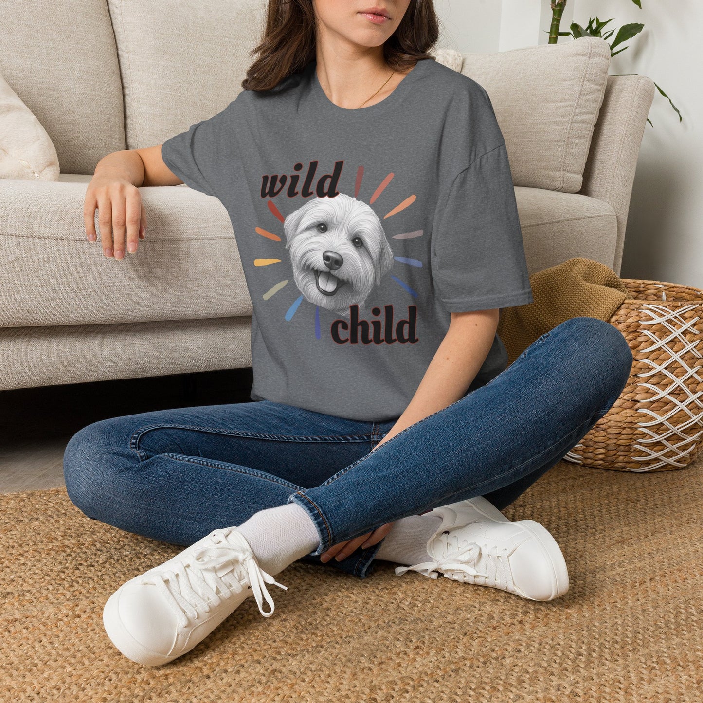 "Wild Child" T‑Shirt -Graphic Tee for Dog Lovers