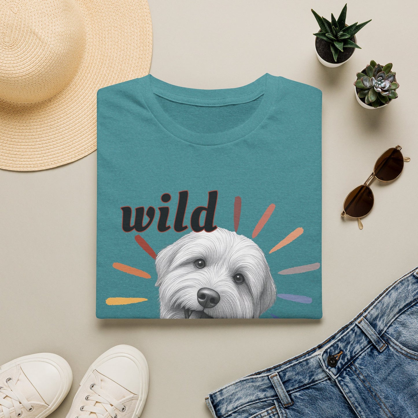 "Wild Child" T‑Shirt -Graphic Tee for Dog Lovers