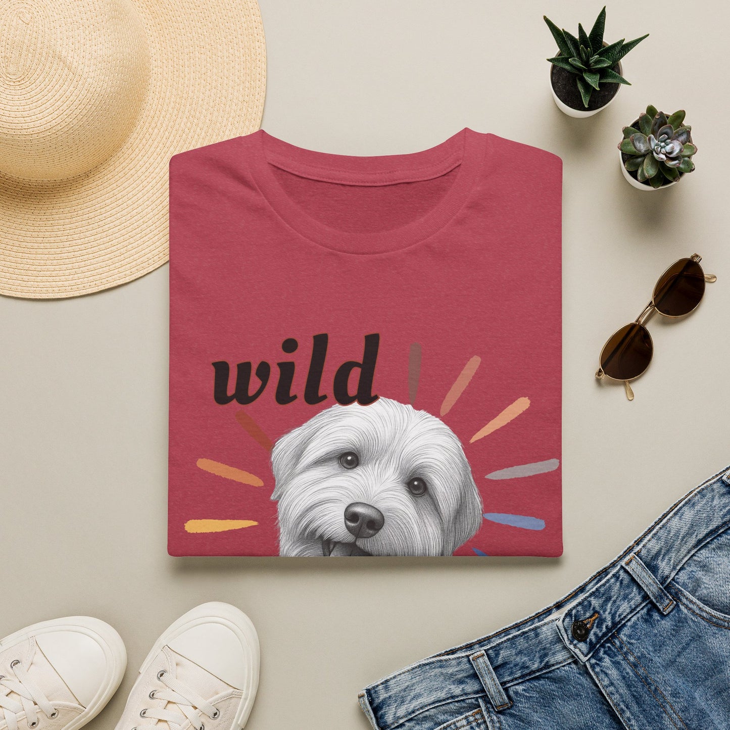 "Wild Child" T‑Shirt -Graphic Tee for Dog Lovers