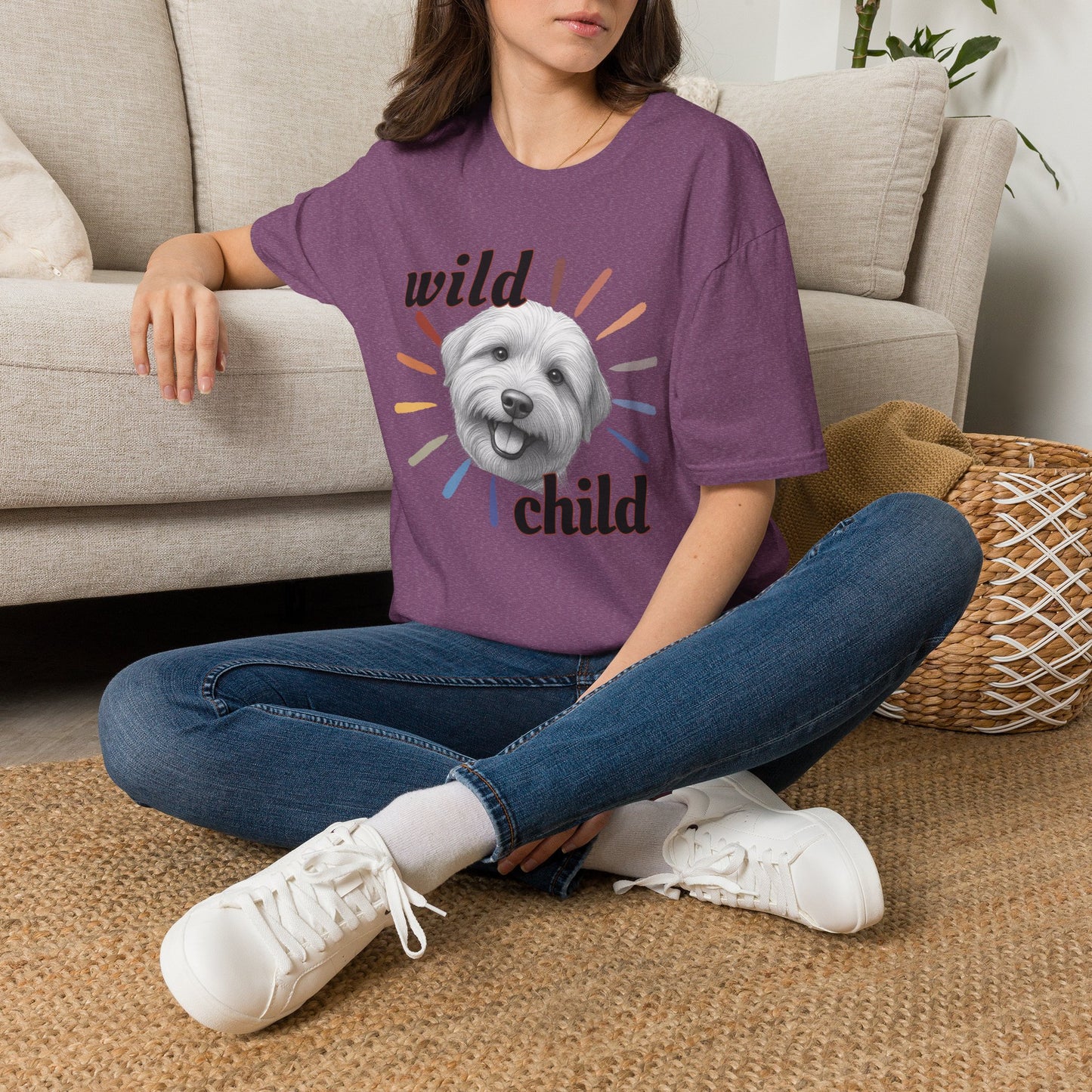 "Wild Child" T‑Shirt -Graphic Tee for Dog Lovers