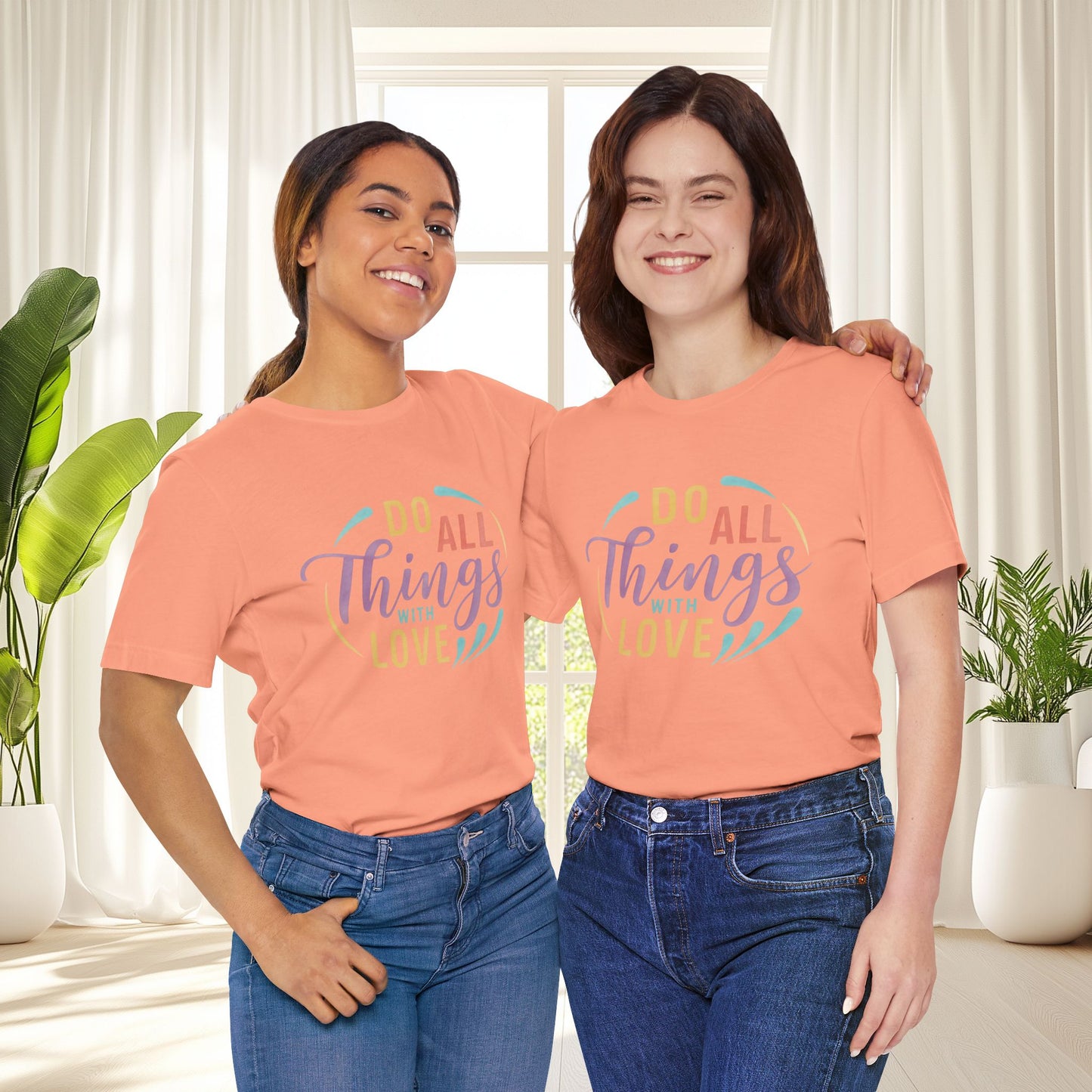 Do All Things With Love Inspirational Graphic T-Shirt