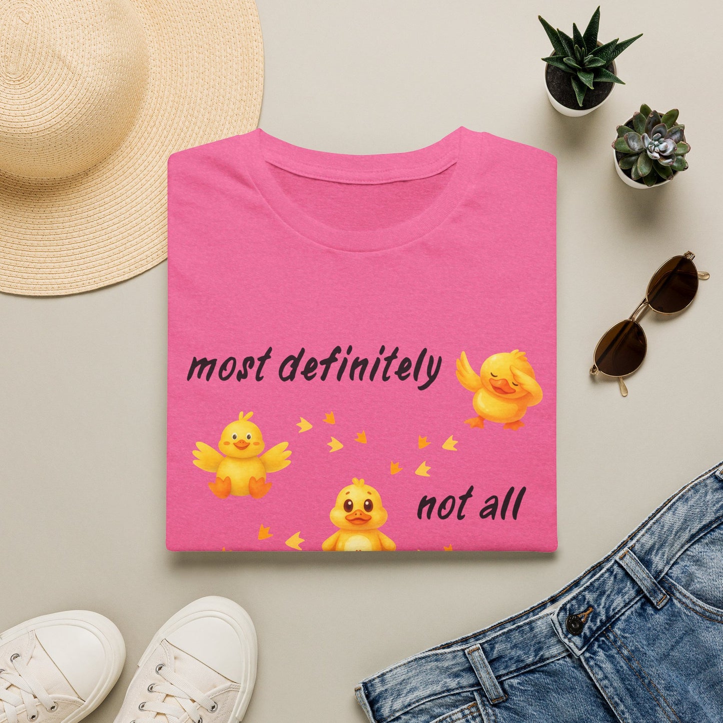 'Most definitely not all in a row' Cute Chick T-Shirt