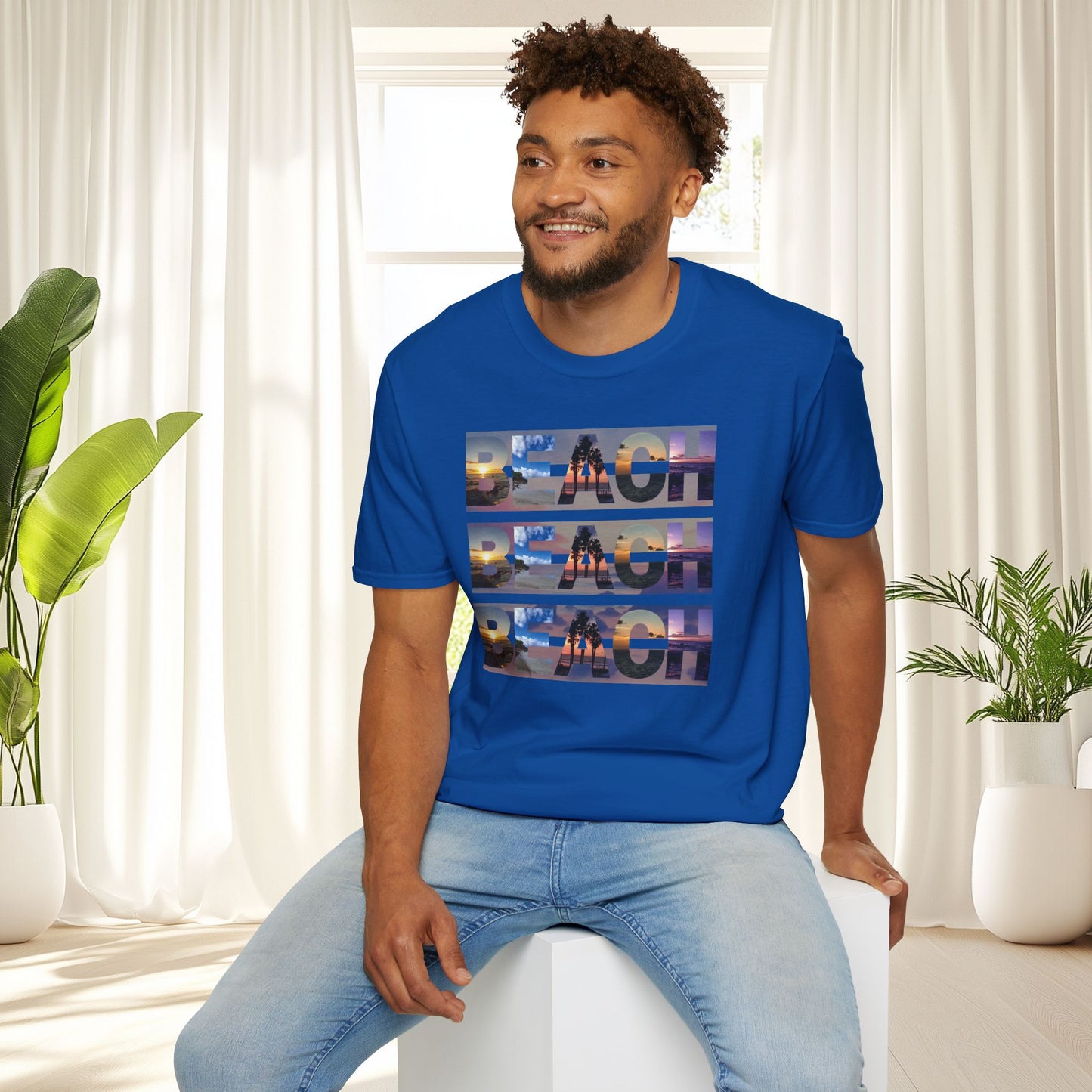 Copy of Beach on Repeat- Sunset Graphic Tee