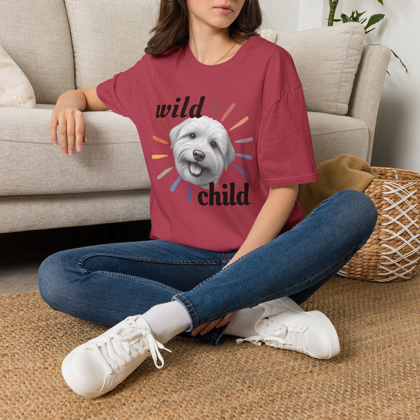 "Wild Child" T‑Shirt -Graphic Tee for Dog Lovers