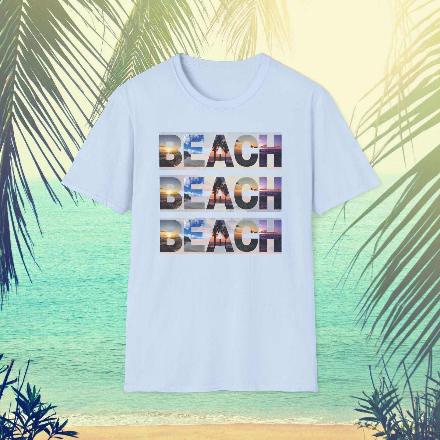 Copy of Beach on Repeat- Sunset Graphic Tee