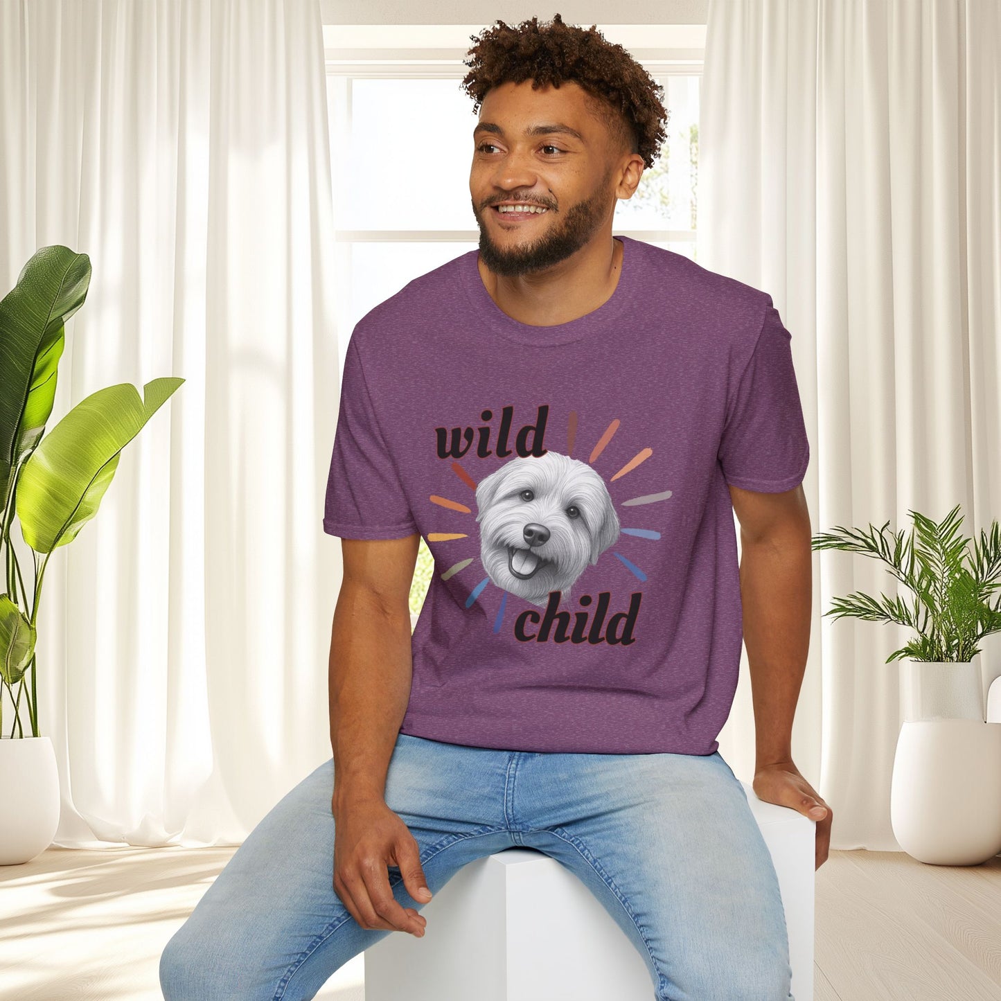 "Wild Child" T‑Shirt -Graphic Tee for Dog Lovers