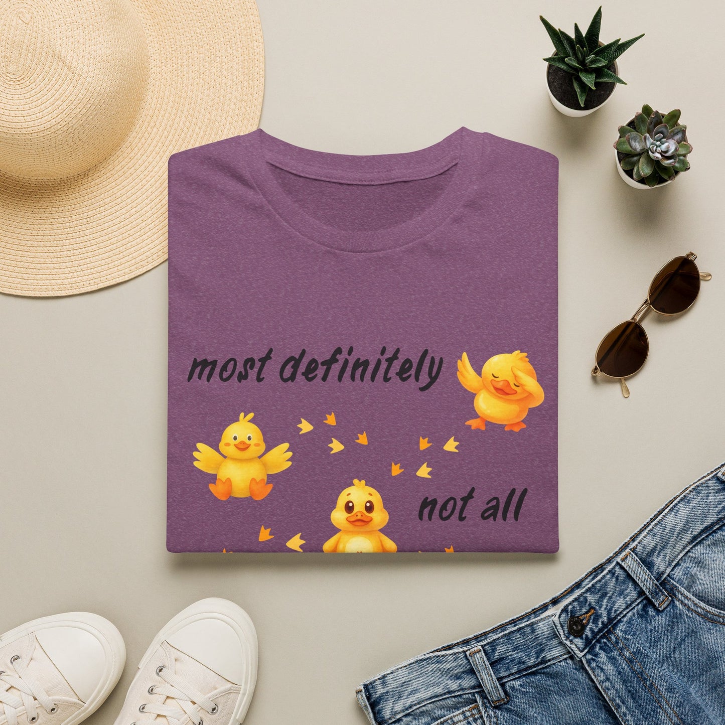 'Most definitely not all in a row' Cute Chick T-Shirt