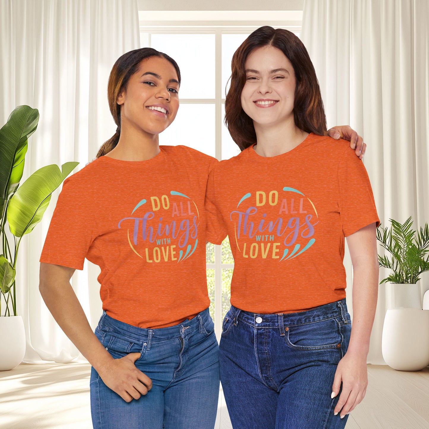 Do All Things With Love Inspirational Graphic T-Shirt