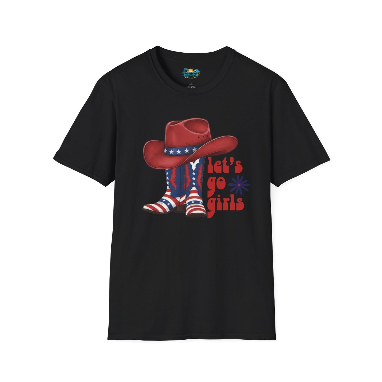 Let's Go Girls Patriotic Cowgirl T-Shirt