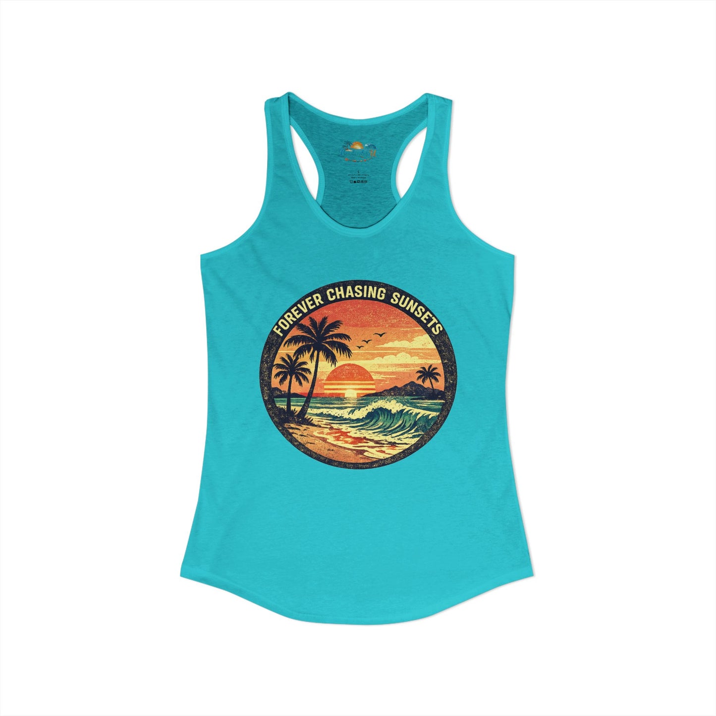 "Forever Chasing Sunsets" -Women's Racerback Tank