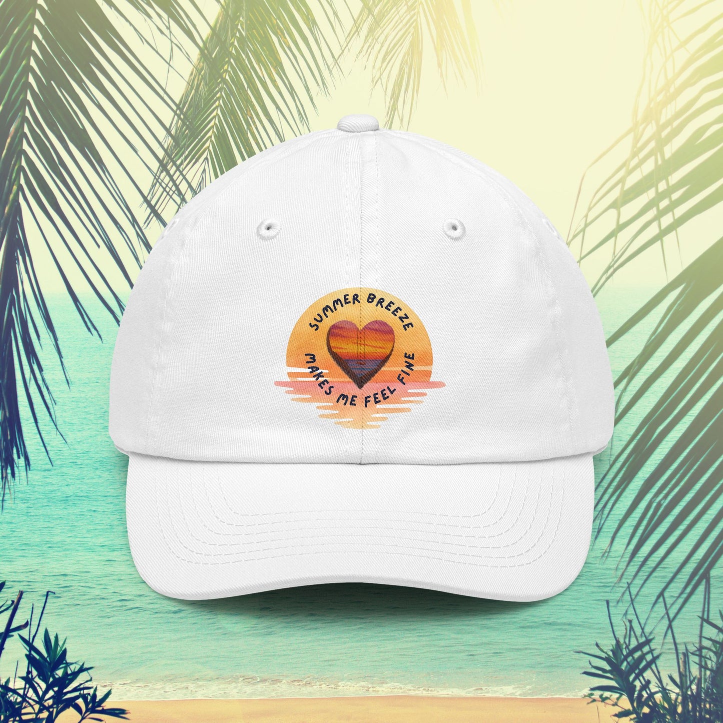 Summer Breeze Dad Hat — 'Summer Breeze Makes Me Feel Fine' Embroidered Cap