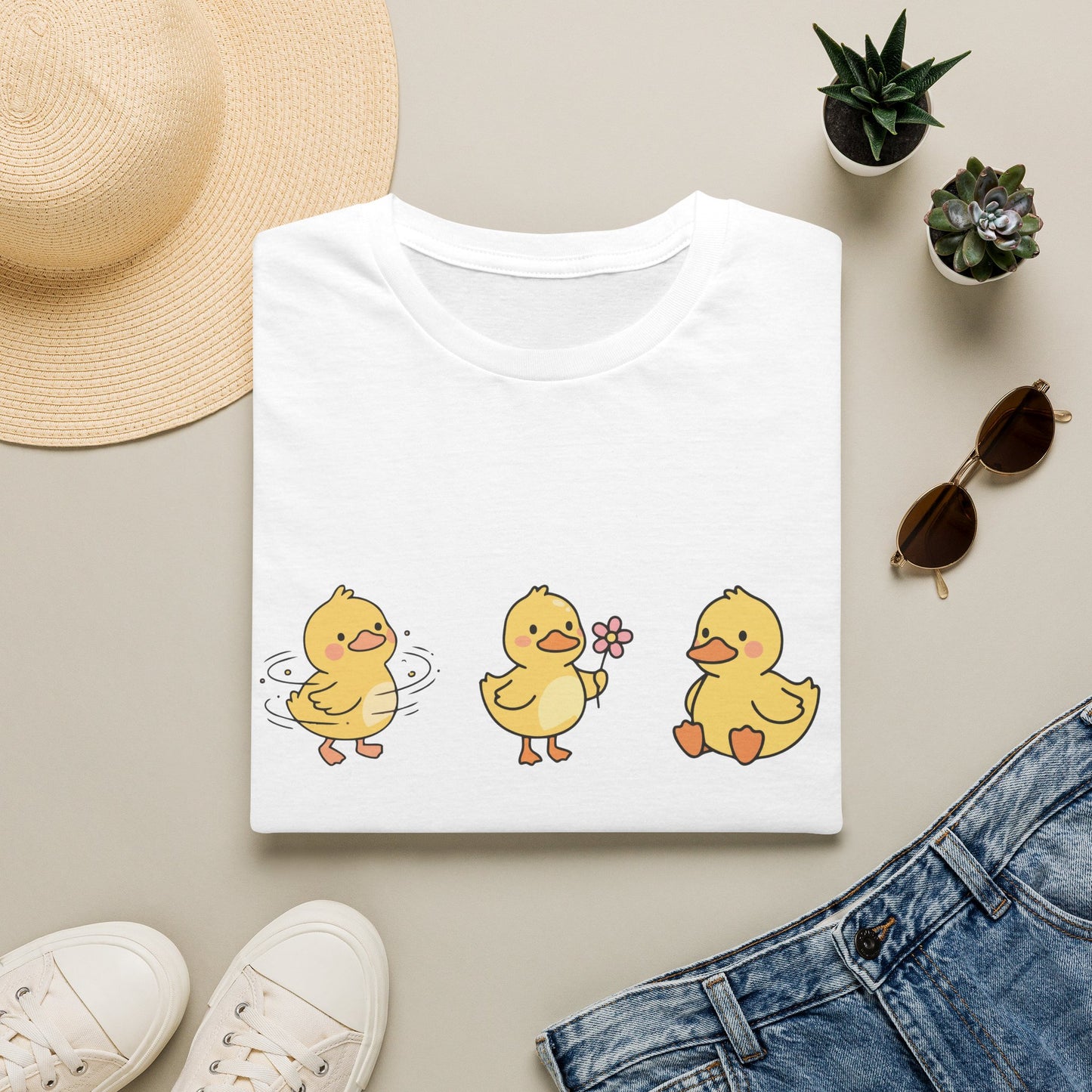 Lucky Ducklings Graphic T-Shirt