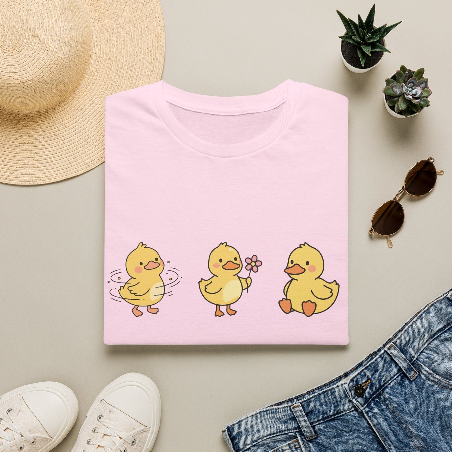 Lucky Ducklings Graphic T-Shirt
