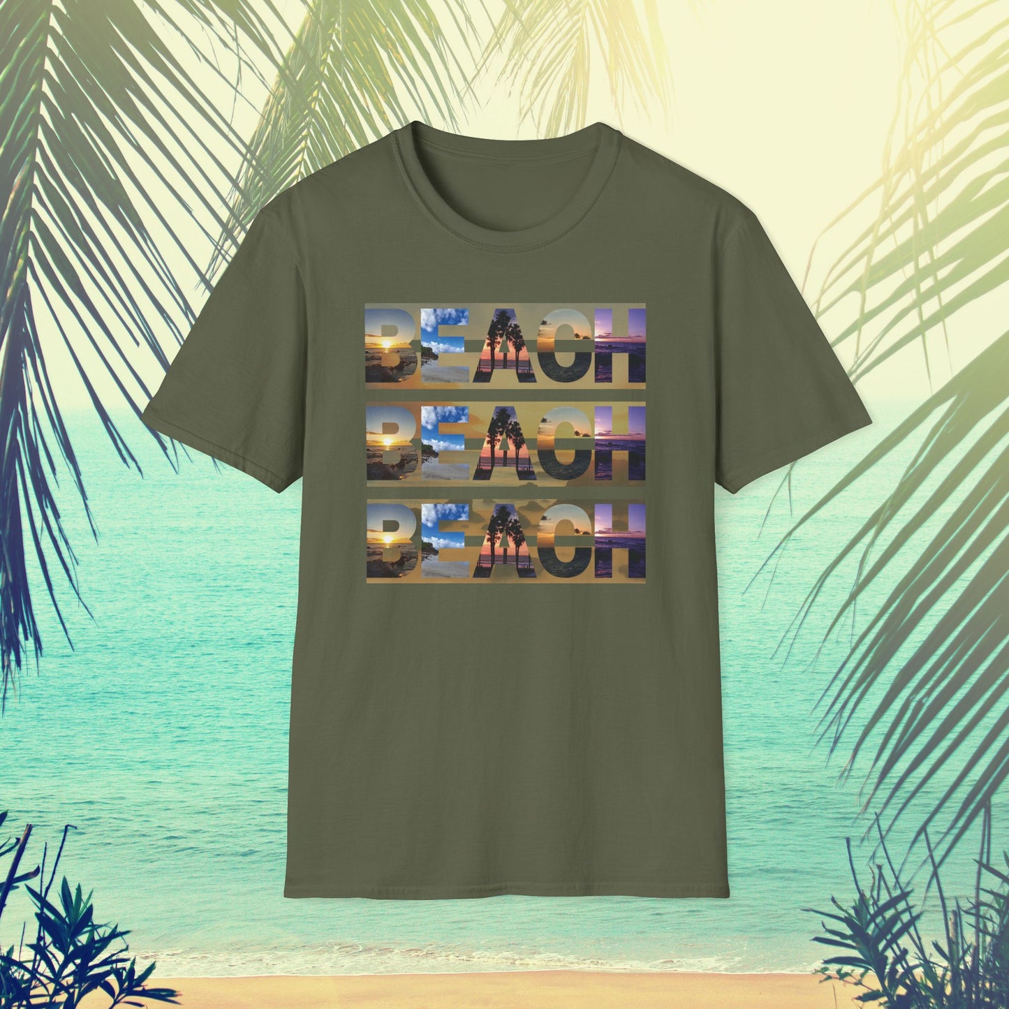 Copy of Beach on Repeat- Sunset Graphic Tee