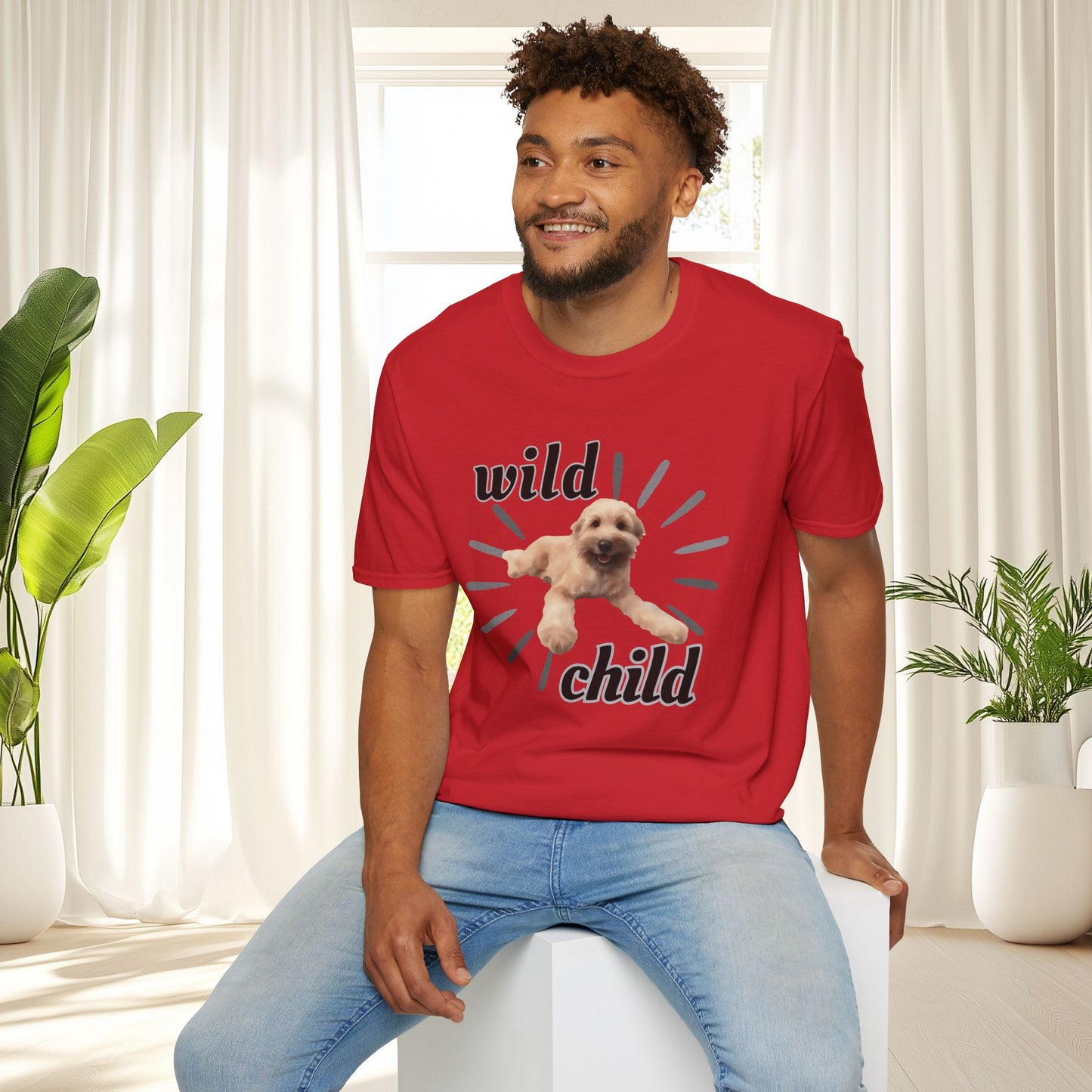 "Wild Child"- Wheaten Puppy Graphic Tee