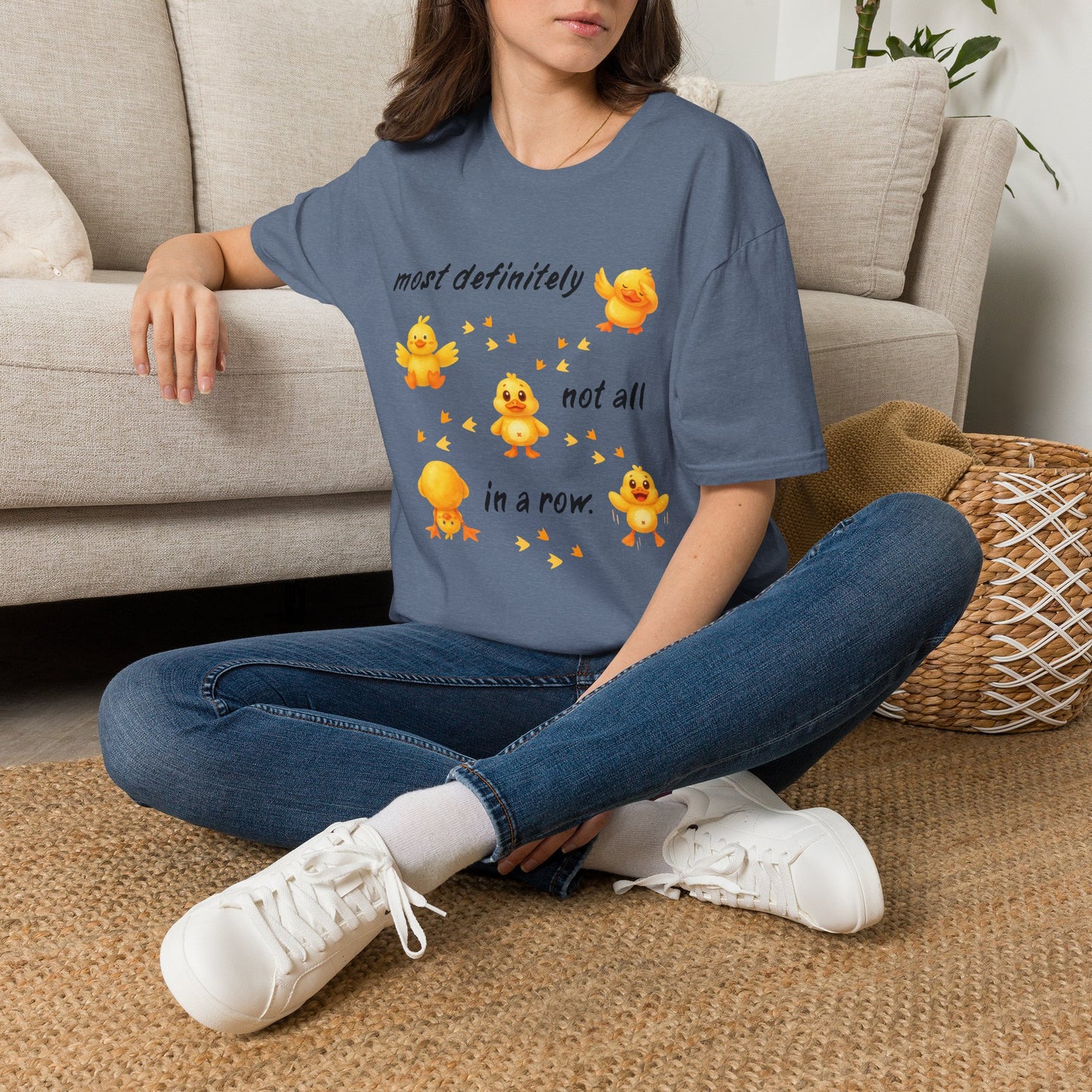 'Most definitely not all in a row' Cute Chick T-Shirt