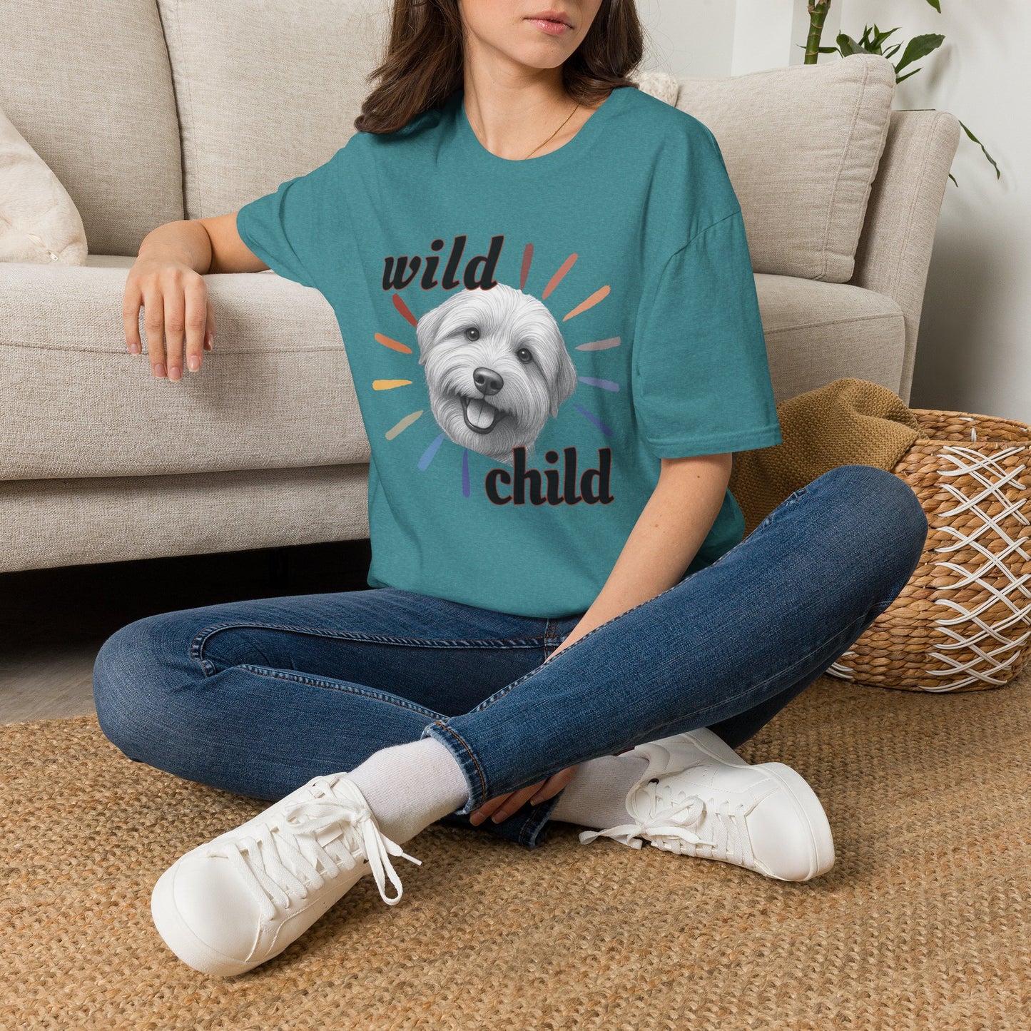 "Wild Child" T‑Shirt -Graphic Tee for Dog Lovers