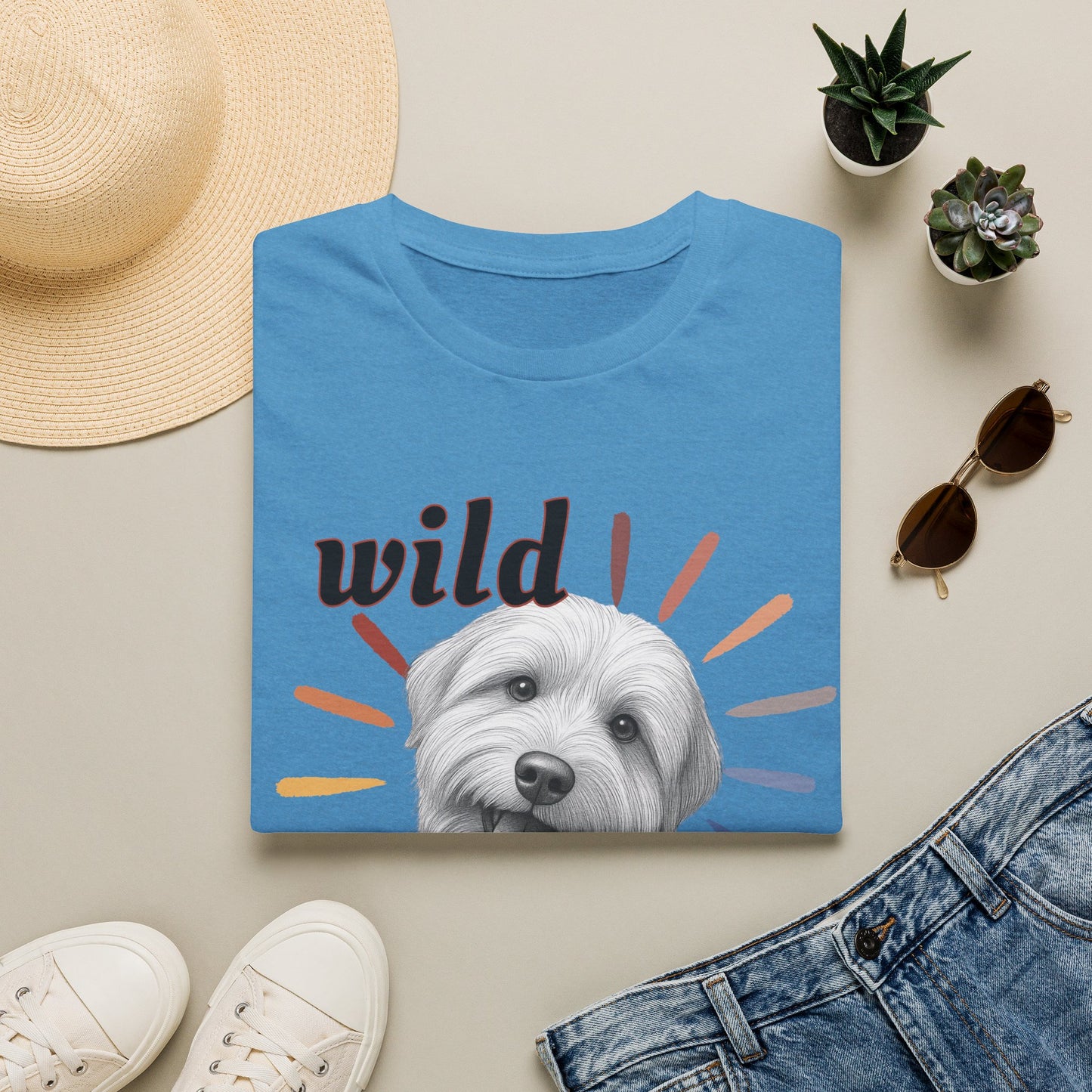 "Wild Child" T‑Shirt -Graphic Tee for Dog Lovers