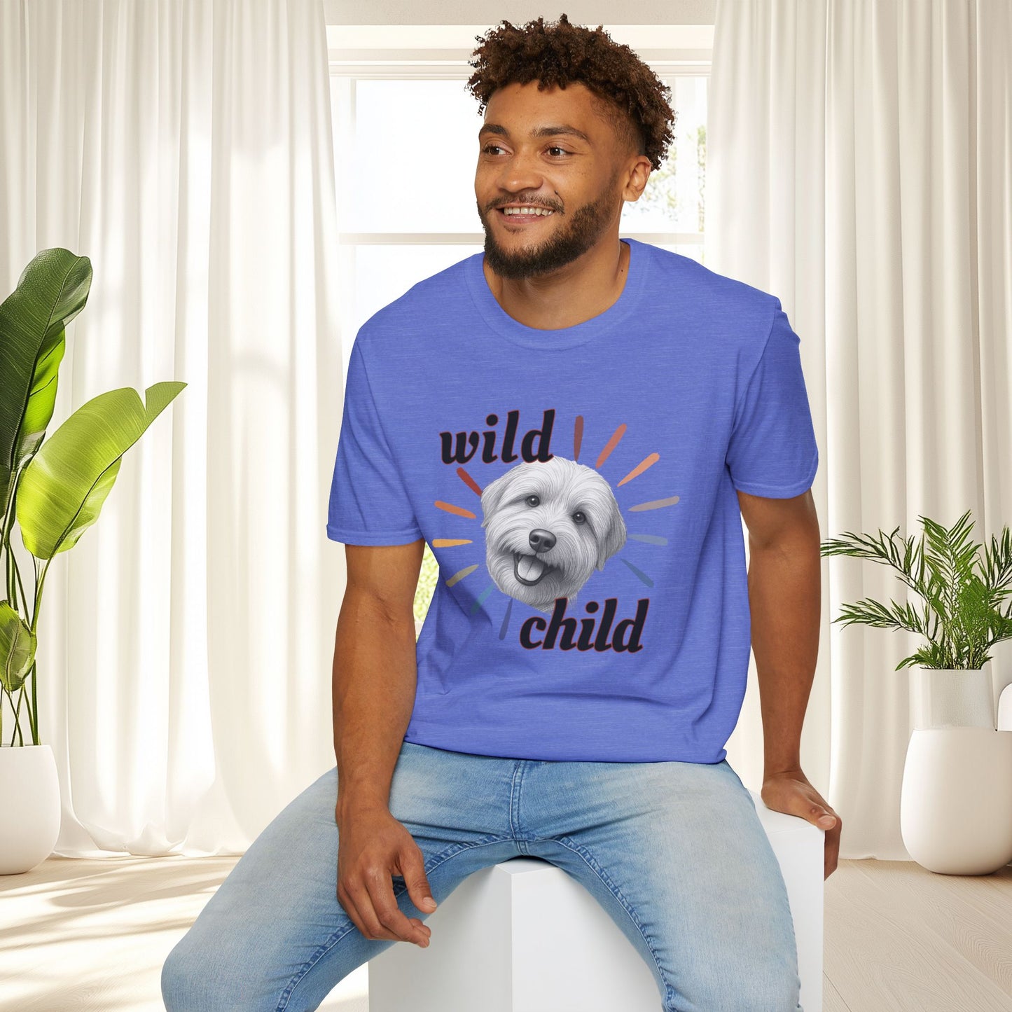 "Wild Child" T‑Shirt -Graphic Tee for Dog Lovers