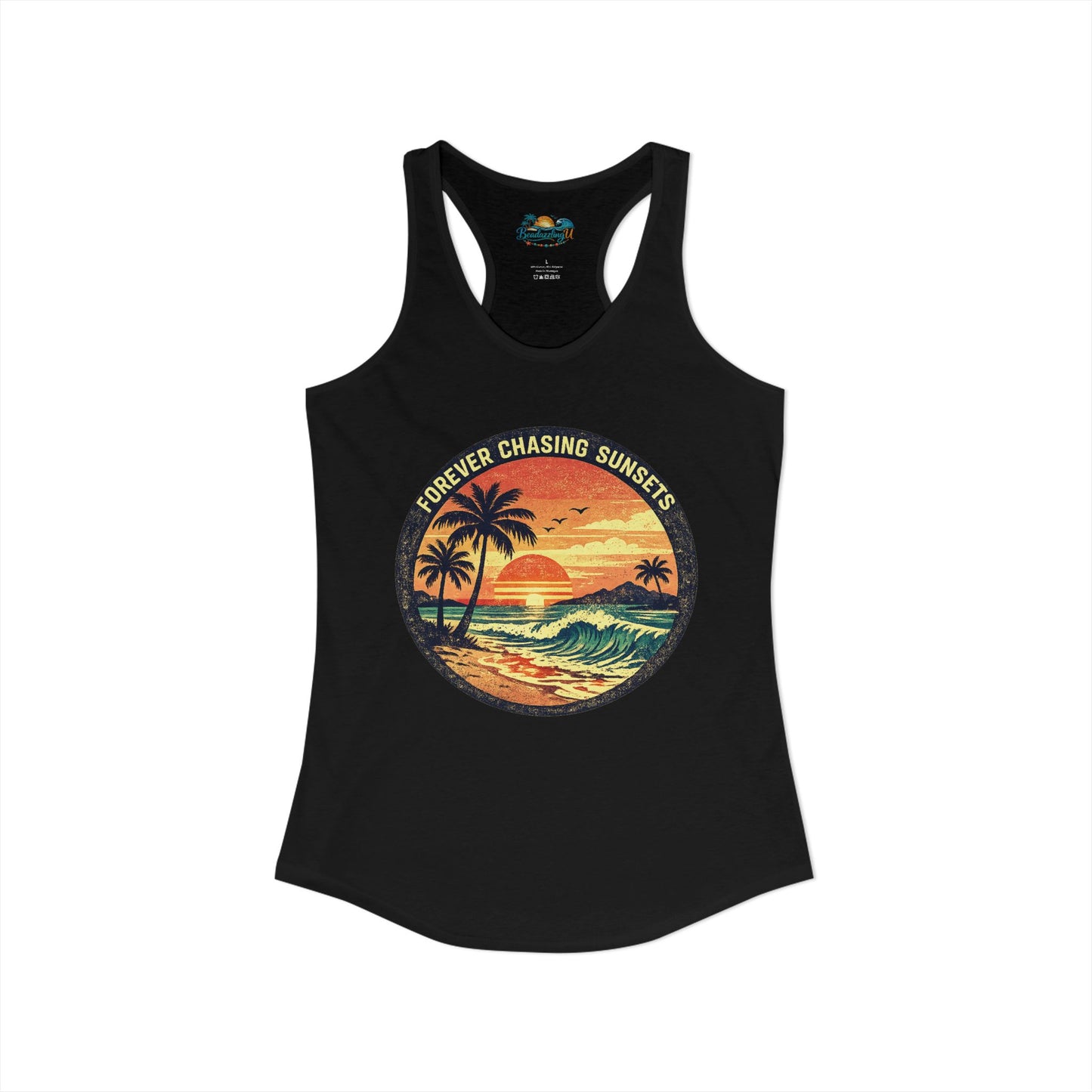 "Forever Chasing Sunsets" -Women's Racerback Tank