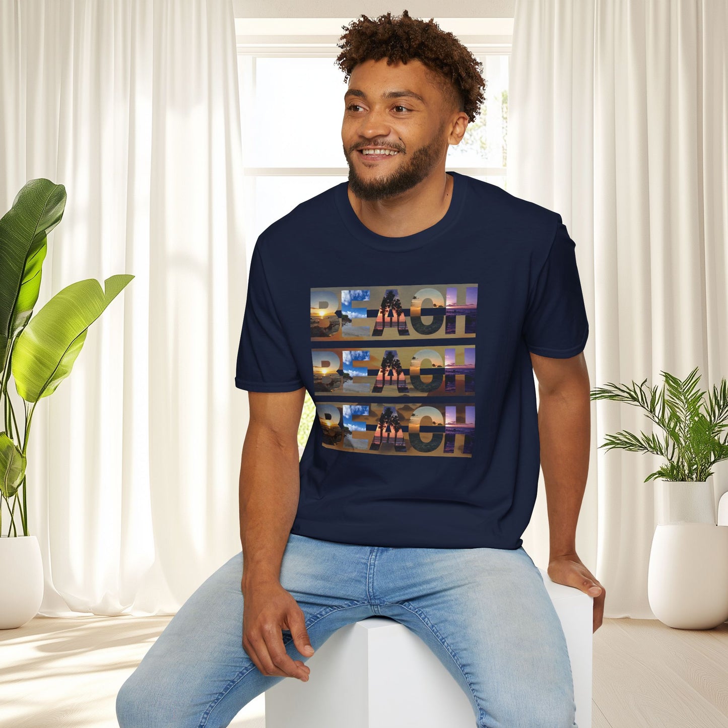 Copy of Beach on Repeat- Sunset Graphic Tee