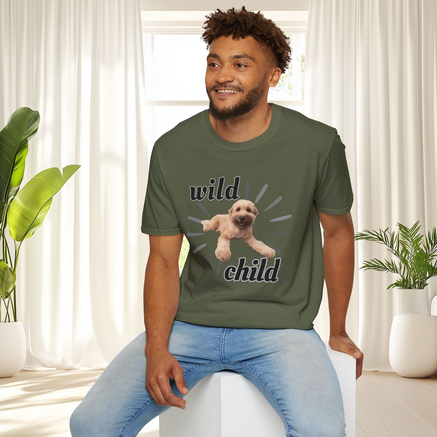 "Wild Child"- Wheaten Puppy Graphic Tee
