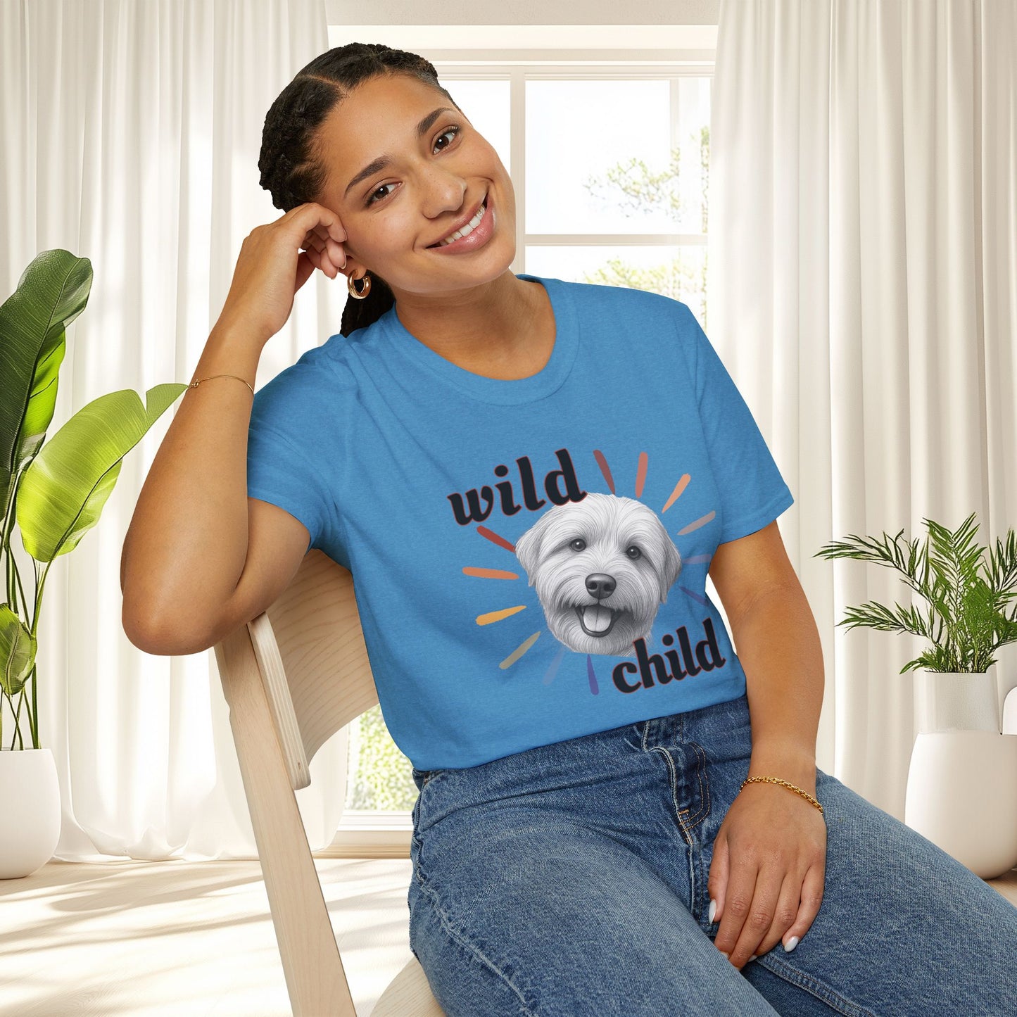 "Wild Child" T‑Shirt -Graphic Tee for Dog Lovers