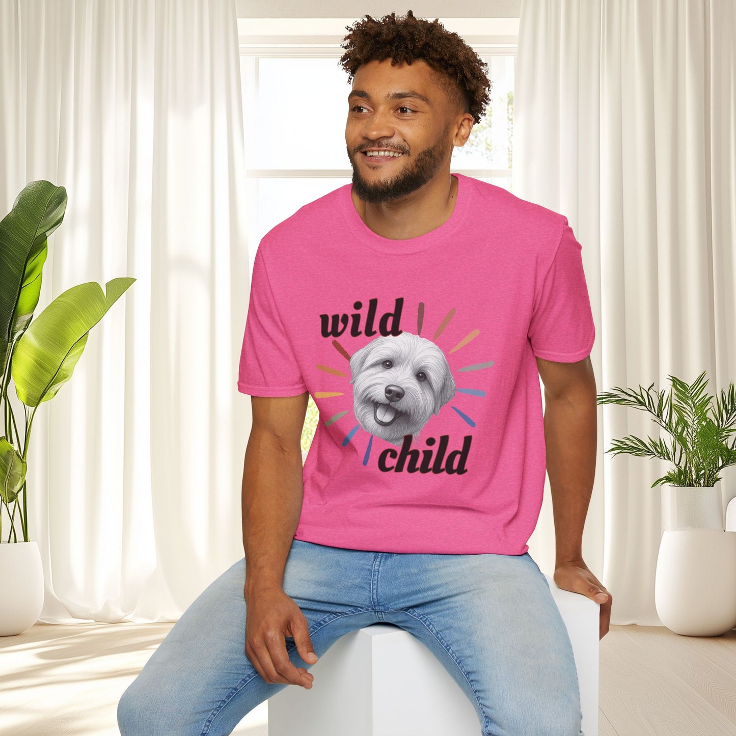 "Wild Child" T‑Shirt -Graphic Tee for Dog Lovers